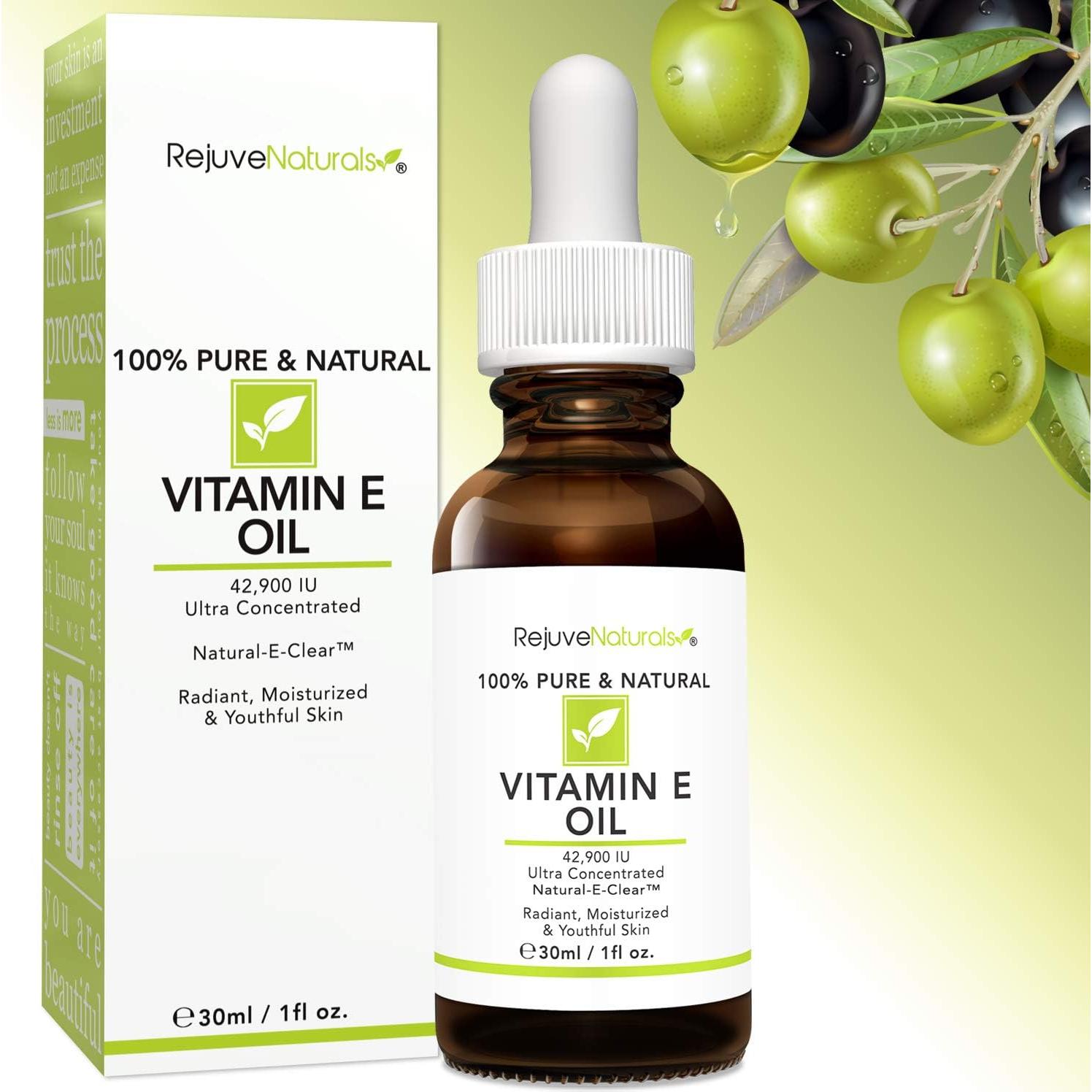 Aceite de Vitamina E Natural RejuveNaturals 30 ml - Hidratante