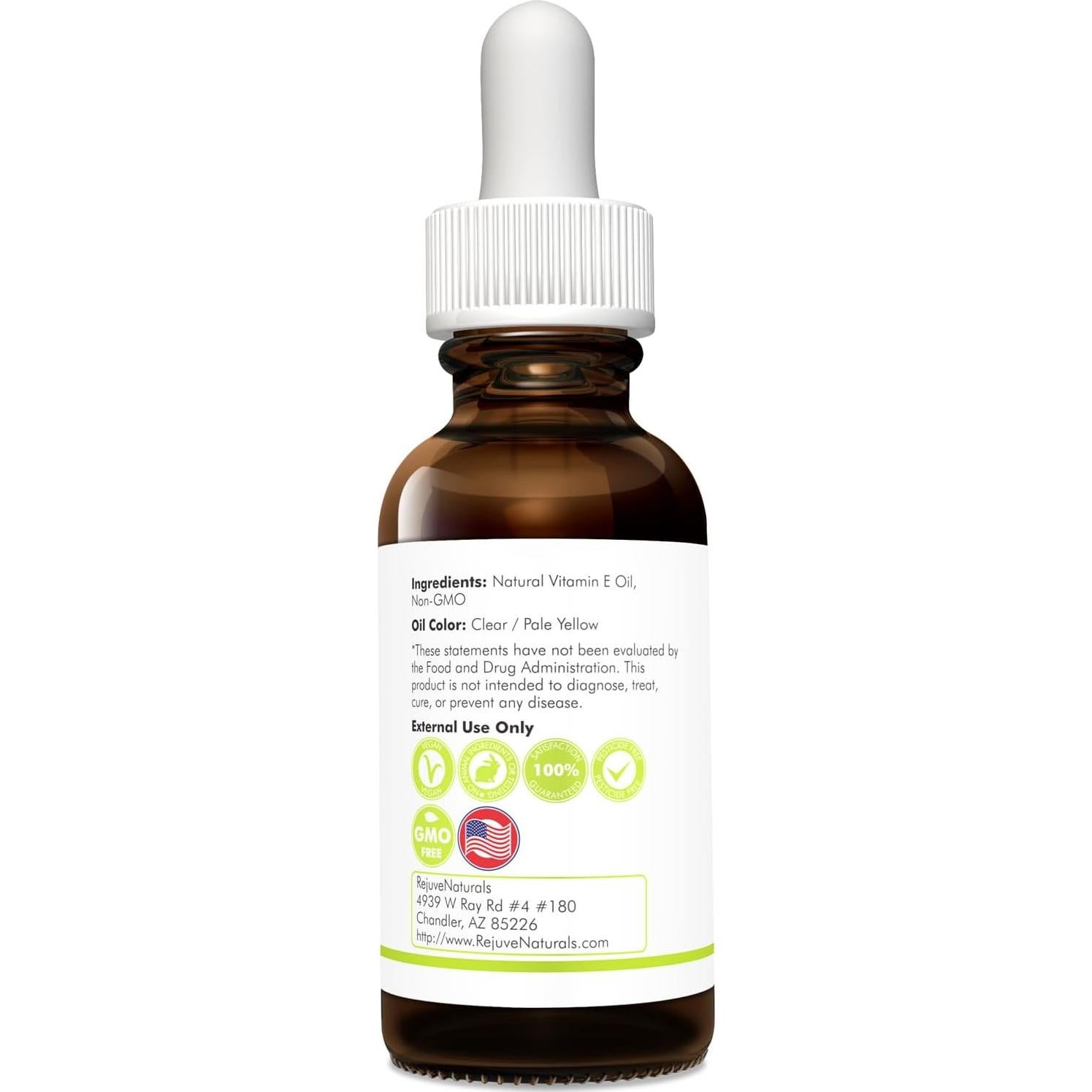 Aceite de Vitamina E Natural RejuveNaturals 30 ml - Hidratante