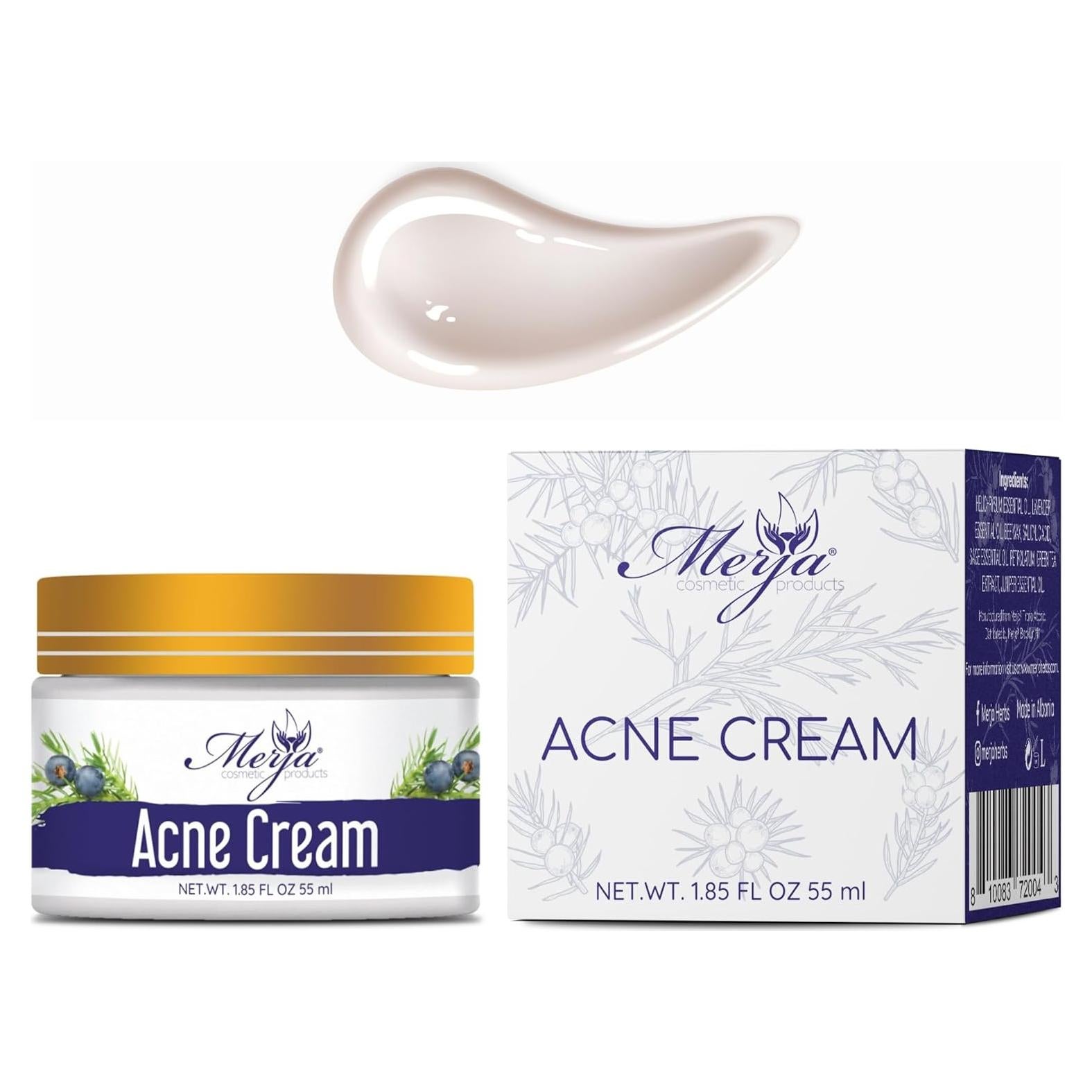 Crema Hidratante Facial Anti Acné Merja Herbs 55ml Natural