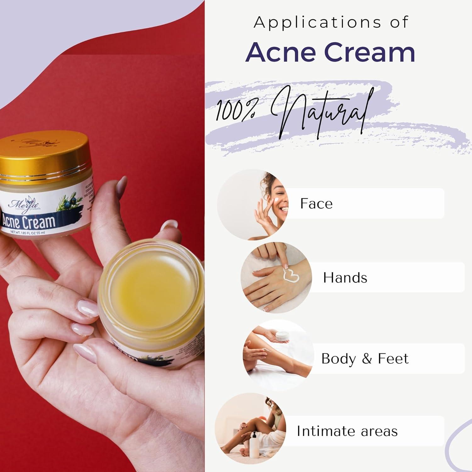 Crema Hidratante Facial Anti Acné Merja Herbs 55ml Natural
