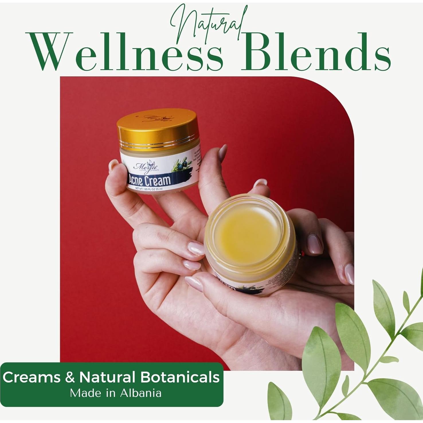 Crema Hidratante Facial Anti Acné Merja Herbs 55ml Natural