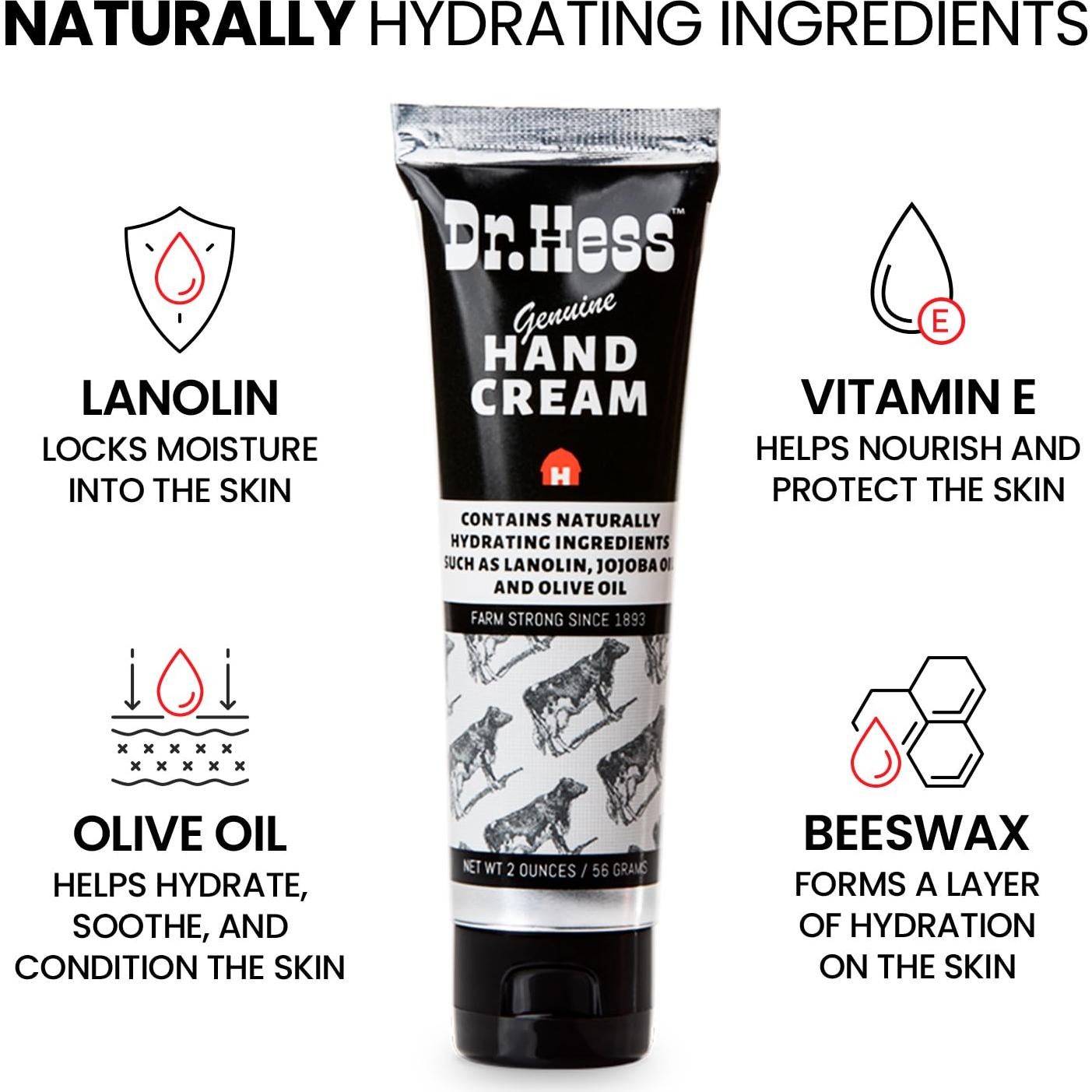 Crema de Manos Dr. Hess 56.7 g - Nutritiva y Suavizante