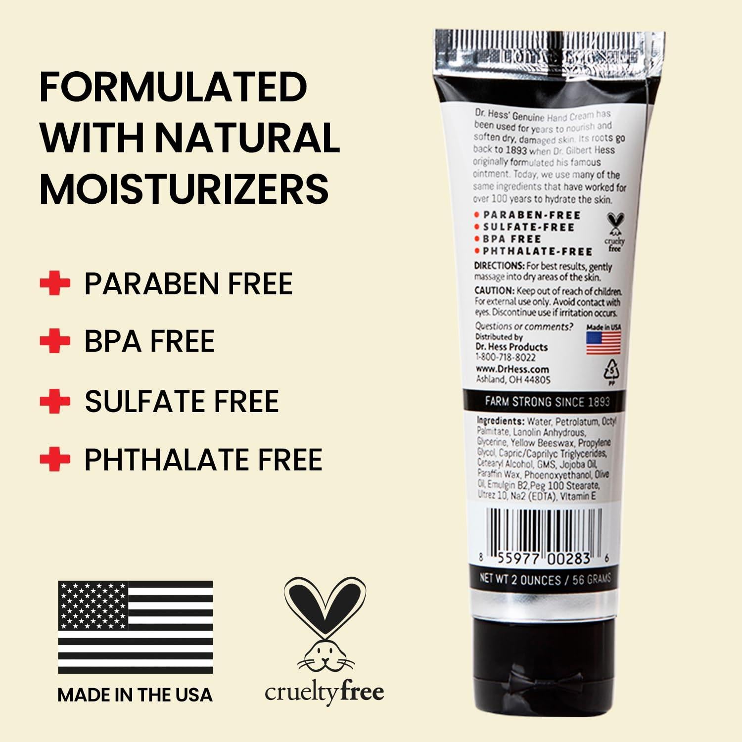 Crema de Manos Dr. Hess 56.7 g - Nutritiva y Suavizante