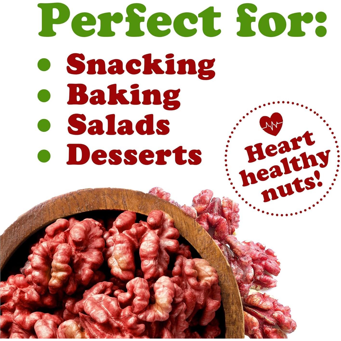 Nueces Rojas Crudas Food to Live 227g Sin Cáscara Kosher