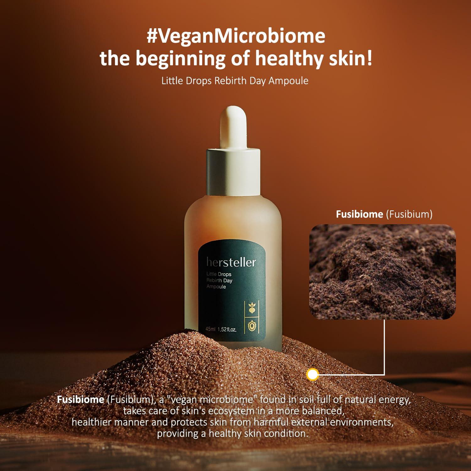 Ampoule Rebirth Day Little Drops 45ml - Cuidado Vegano Piel