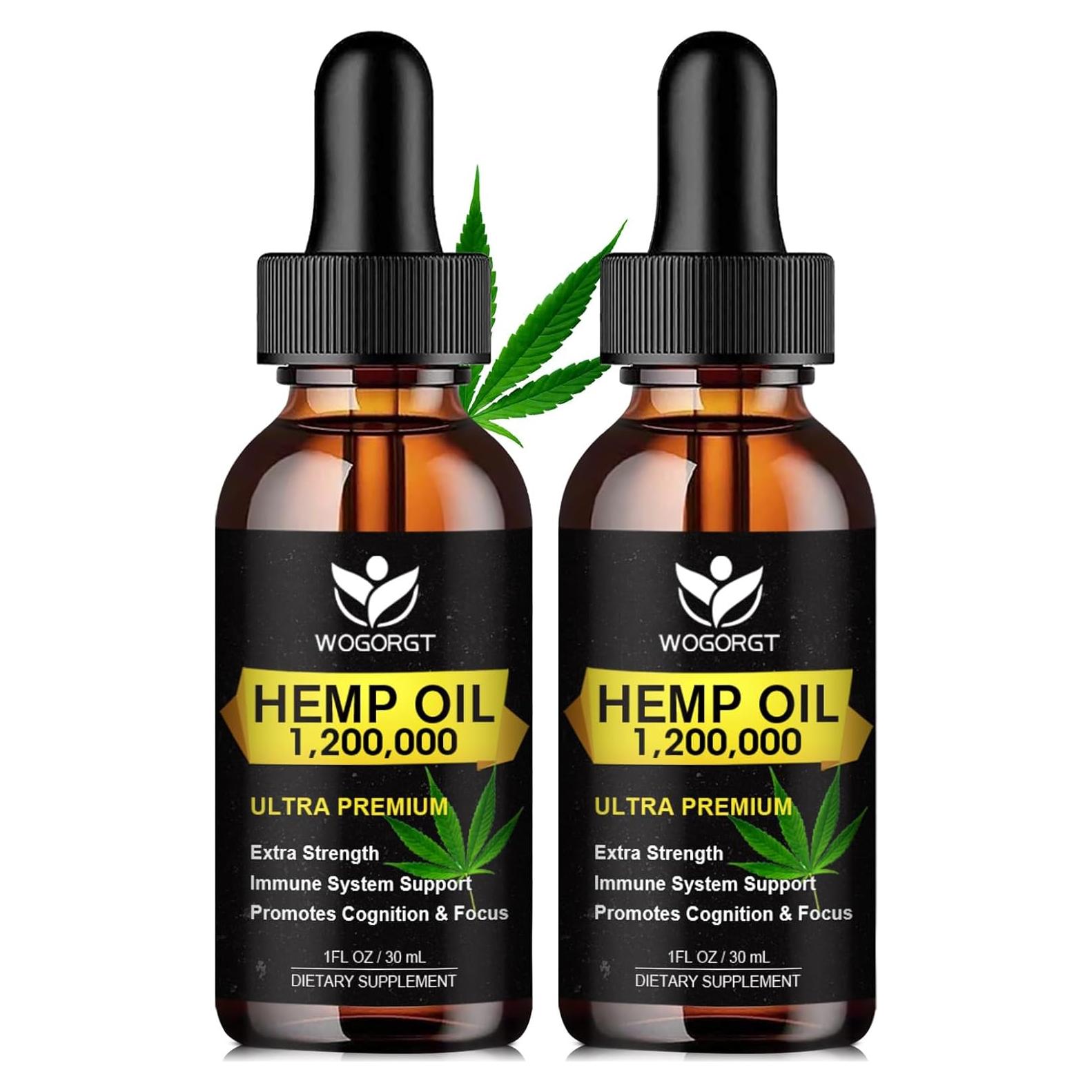 Aceite de Cañamo Orgánico WOGORGT 30mL - Paquete de 2