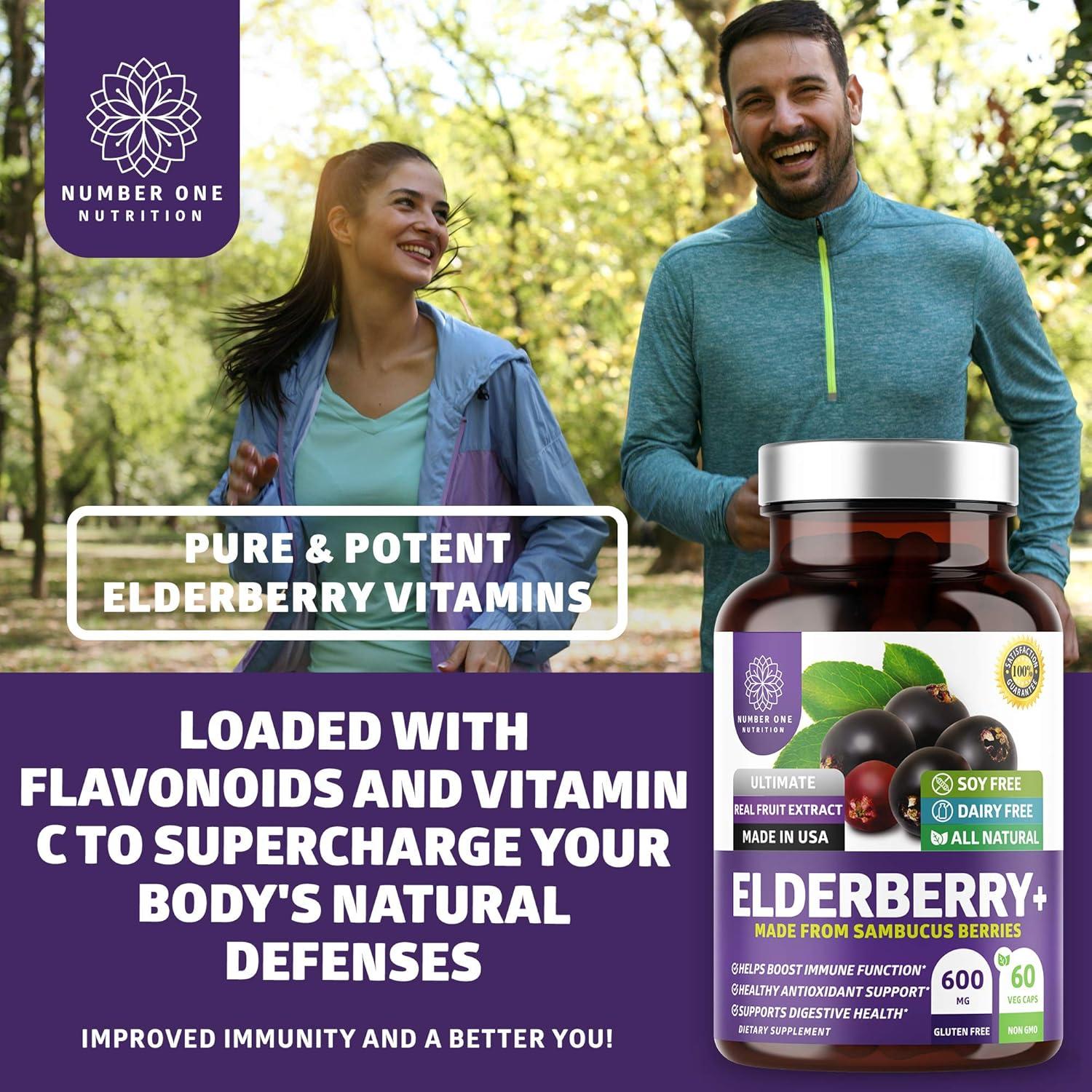 Cápsulas de Saúco Negro Premium N1N - 60 Veganas Antioxidantes