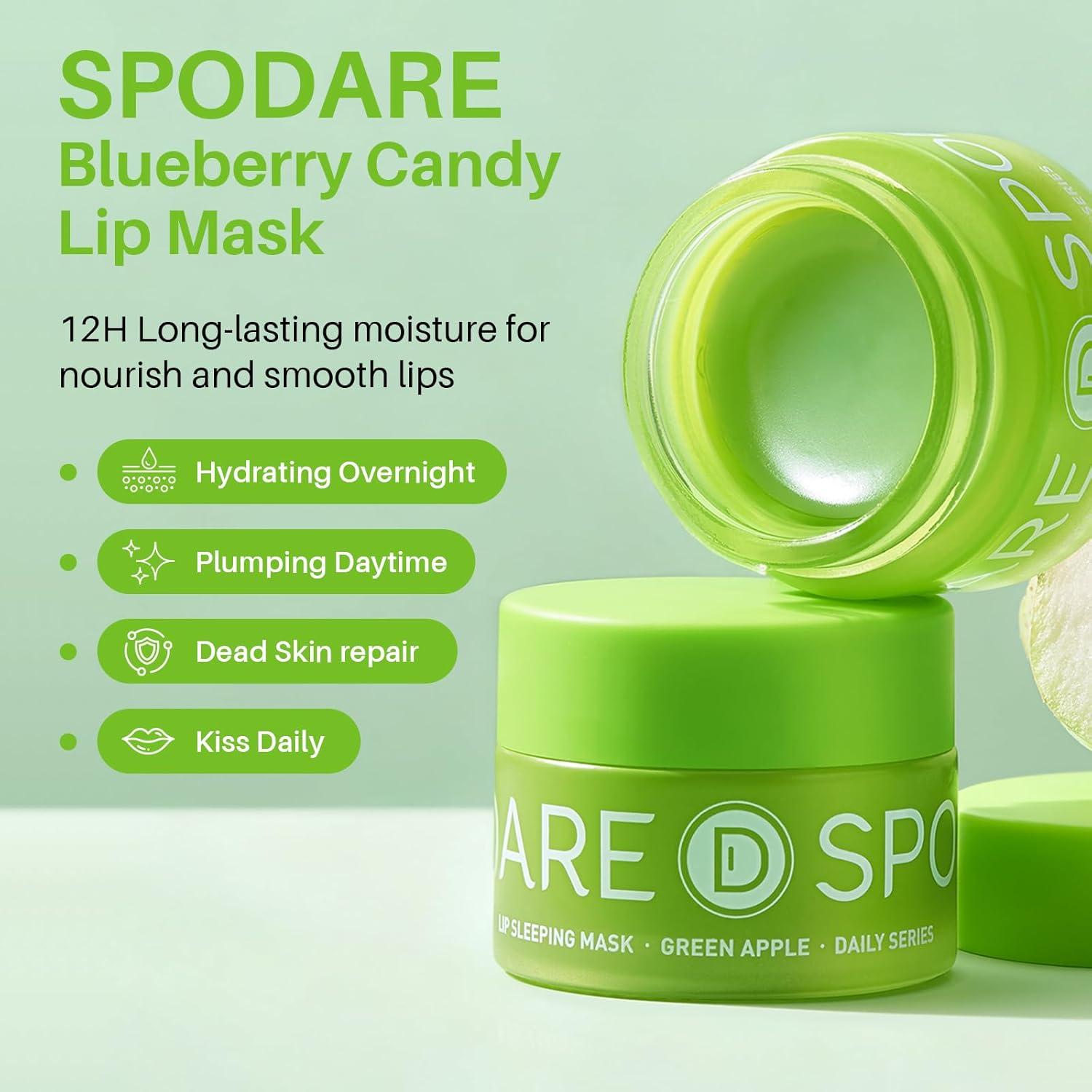 Mascarilla Labial Nocturna SPODARE Manzana Verde 12.42 ml