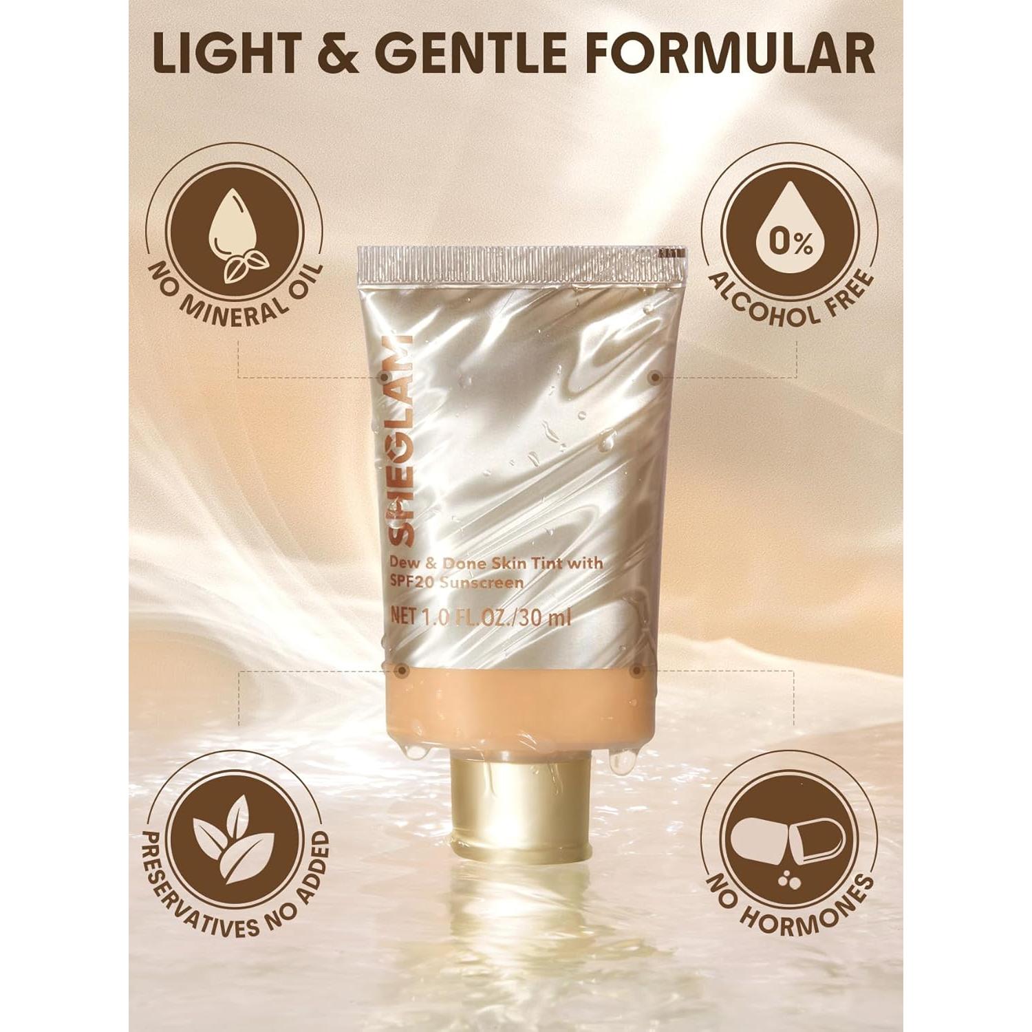 SHEGLAM Tinte de Piel Dew & Done Acorn SPF20 49.6g