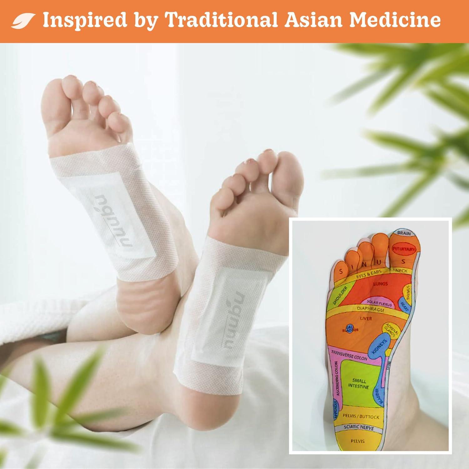 Almohadillas para pies Nuubu de jengibre - 10 unidades