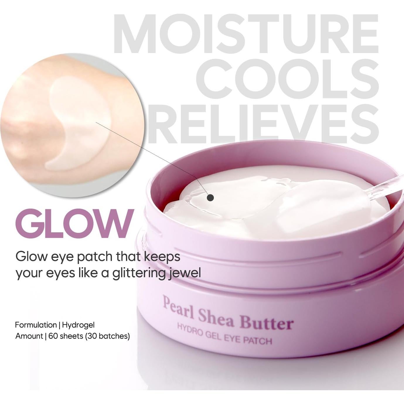 Parche Hidrogel para Ojos Koelf 60ea - Manteca de Karité y Perla