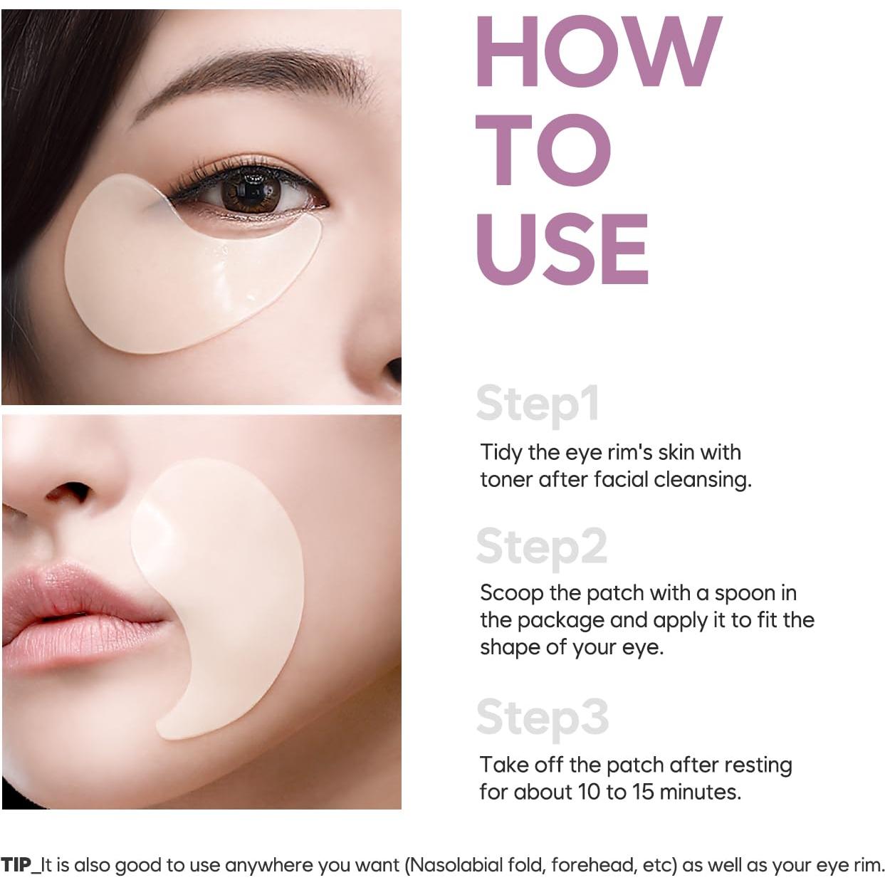 Parche Hidrogel para Ojos Koelf 60ea - Manteca de Karité y Perla