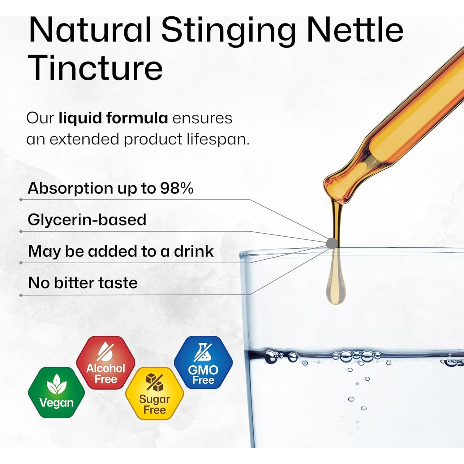 Tintura de Ortiga BioKrauter 60 ml - Suplemento Vegano Urinario