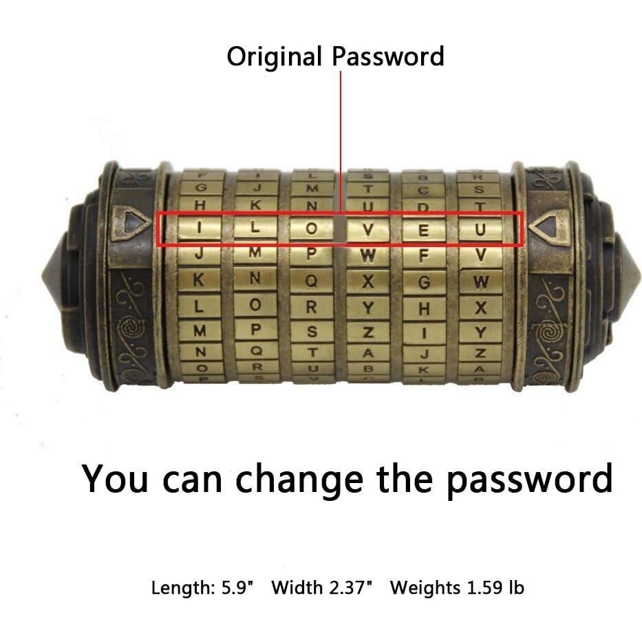 Cryptex Yofit Código Da Vinci Mini Caja Rompecabezas 15cm