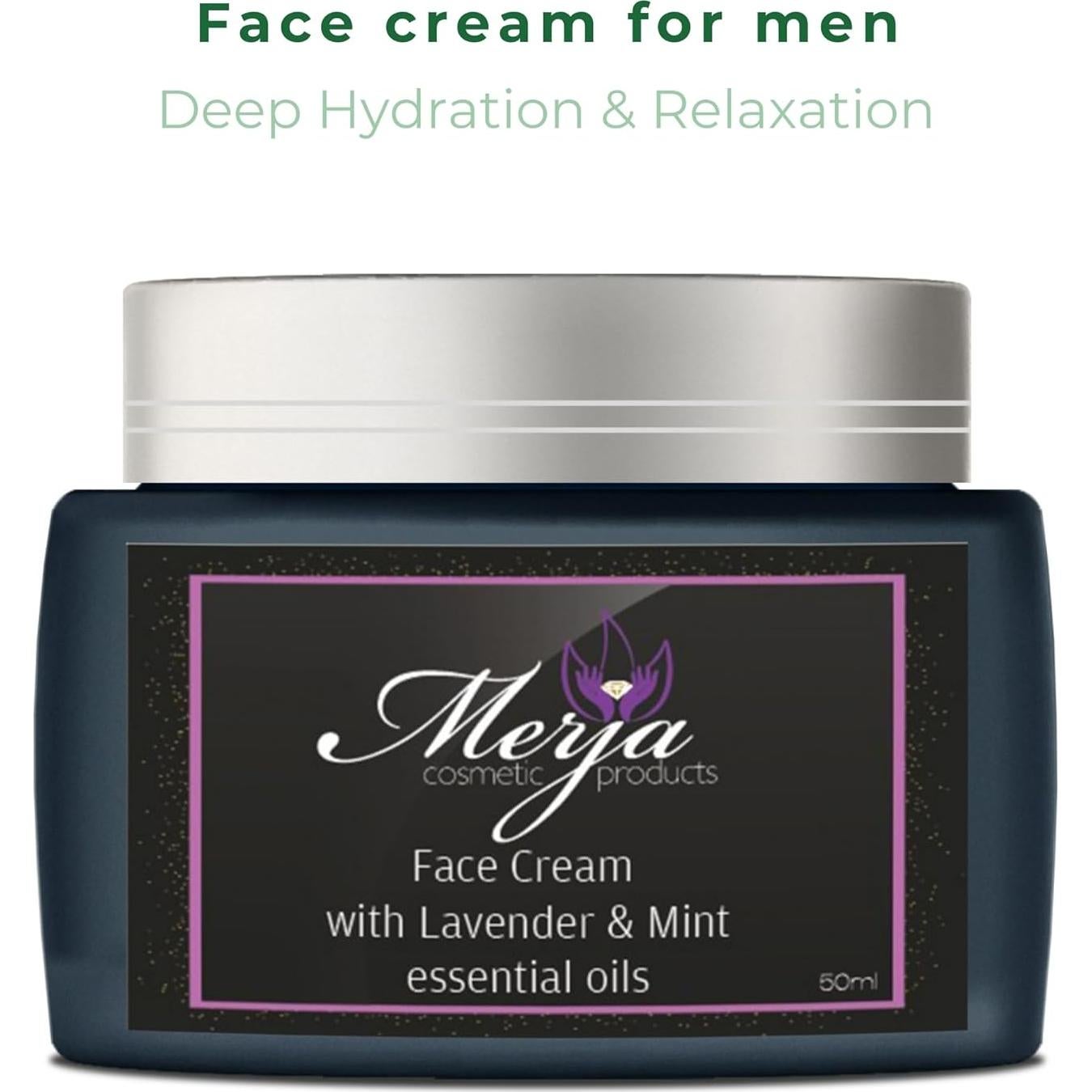 Crema Hidratante Facial Merja para Hombres 50ml - Antienvejecimiento