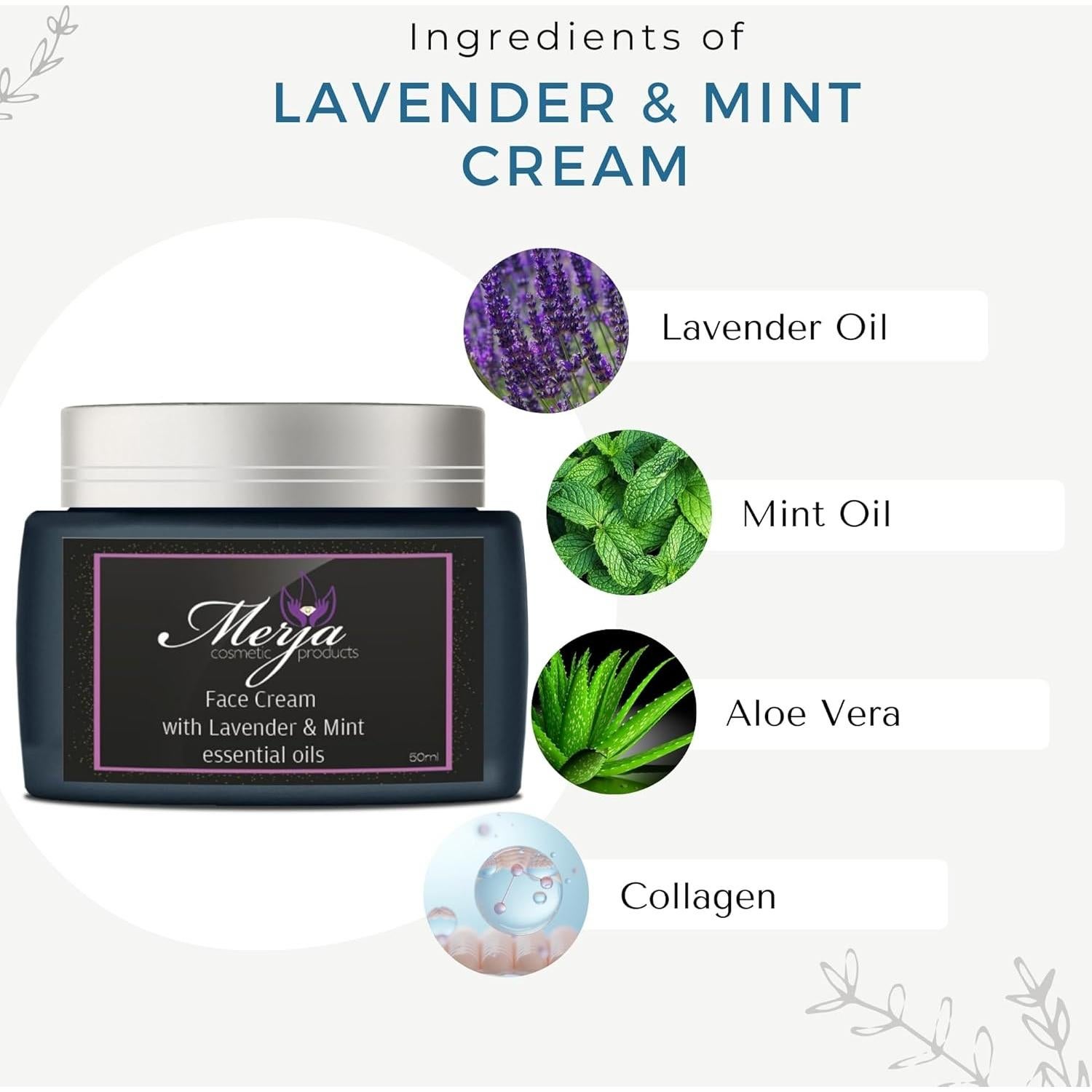 Crema Hidratante Facial Merja para Hombres 50ml - Antienvejecimiento