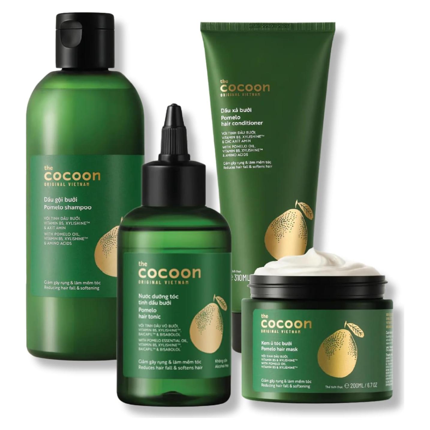 Set de Reparación Capilar Cocoon - Tónico, Champú, Acondicionador y Mascarilla