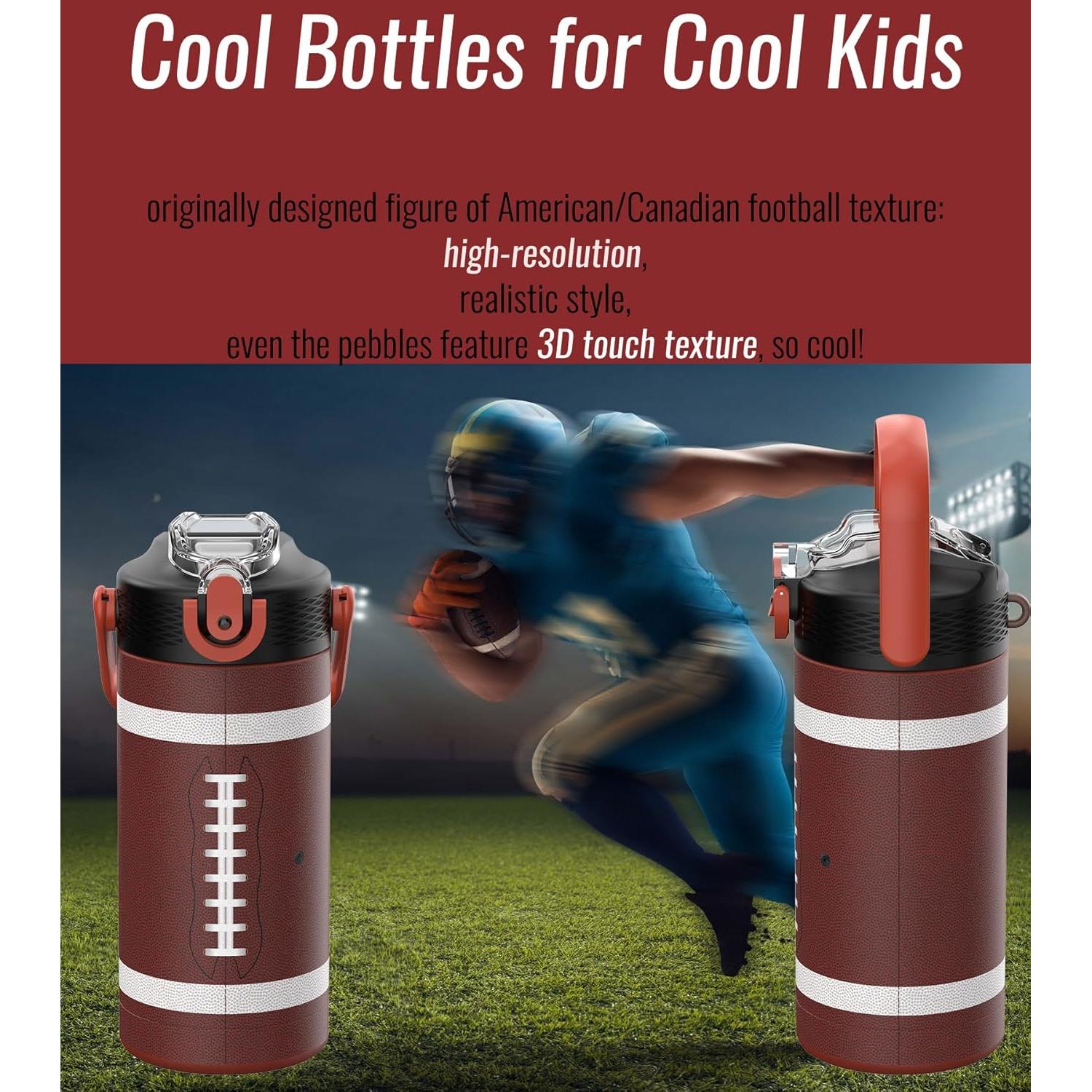 Botella de Agua Aislada MYFOREST 400ml Fútbol Americano