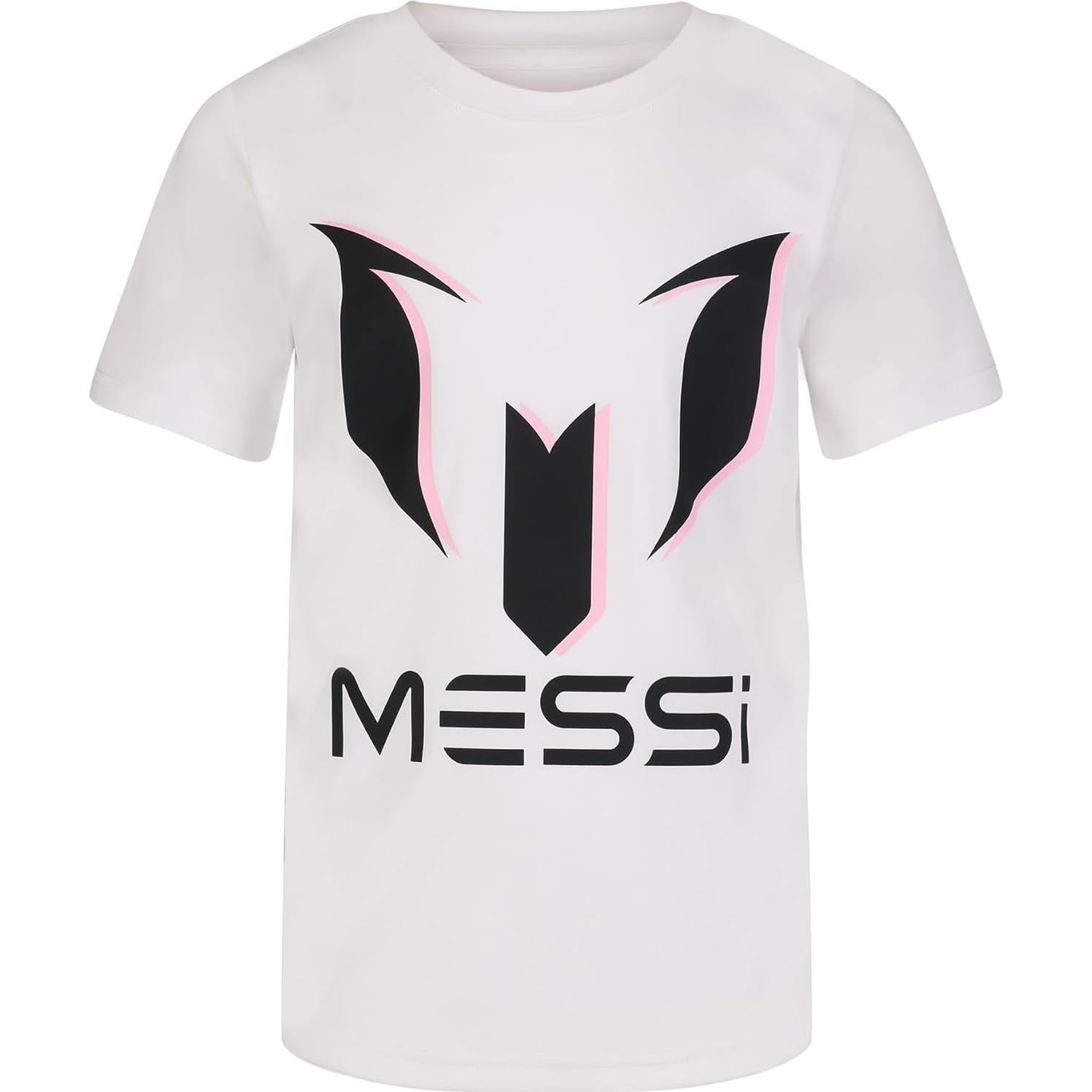 Camiseta de Manga Corta Messi para Niños - Talla 4 - Blanca