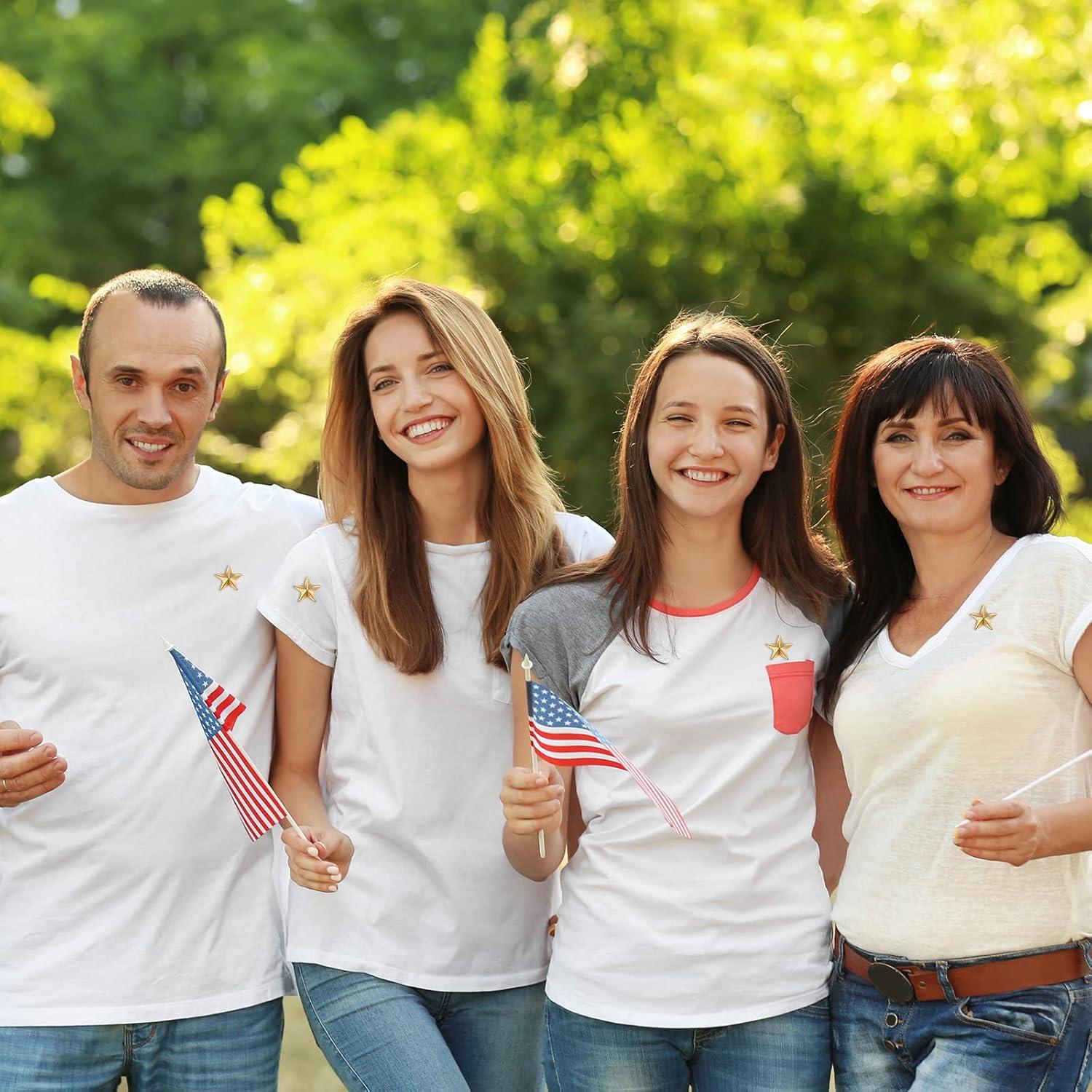 60 Pines de Estrella 3D Kenning para Mochilas y Ropa