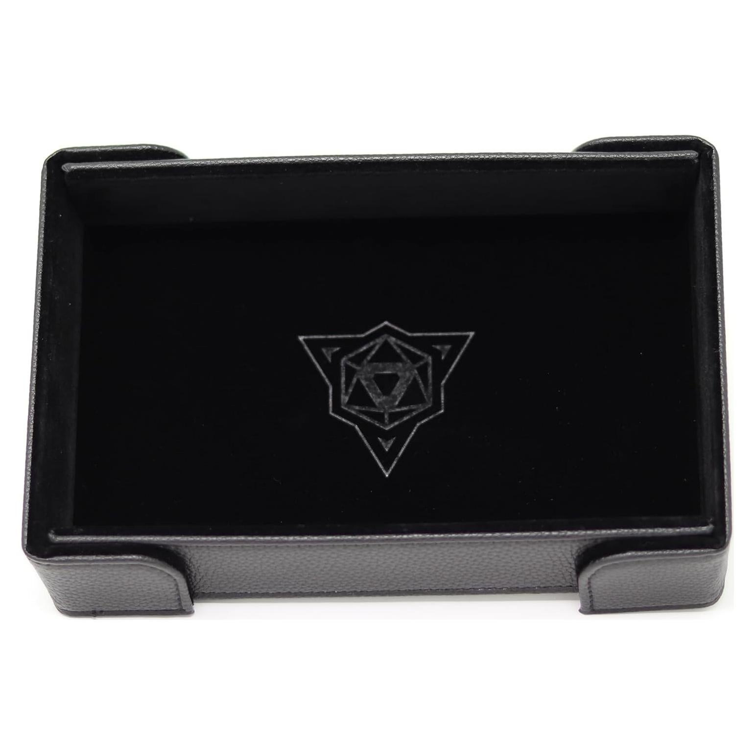 Bandeja de Dados Plegable Die Hard Dice - Cuero PU Negro