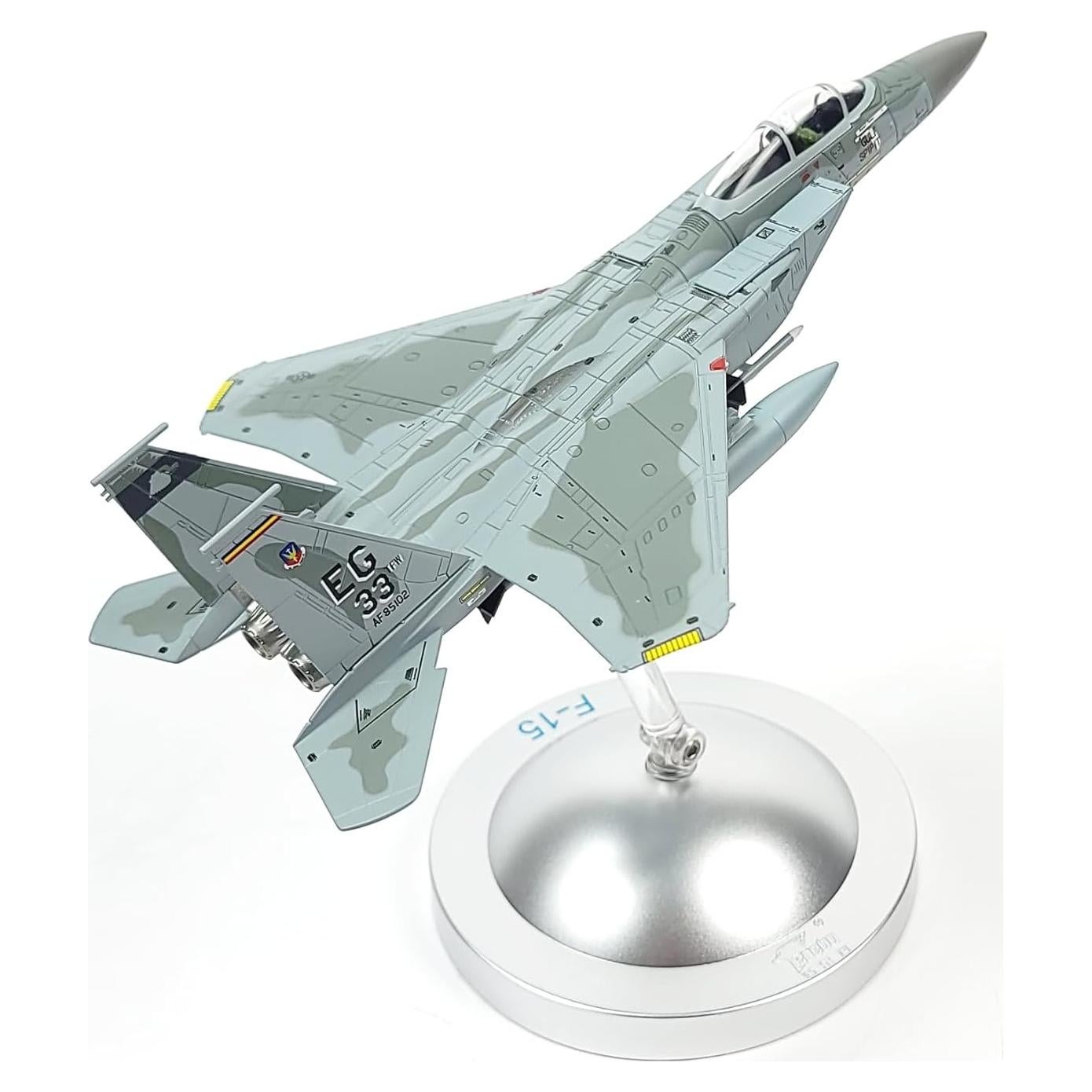 Modelo de avión F-15C Eagle NUOTIE 1/100 Metal con Soporte