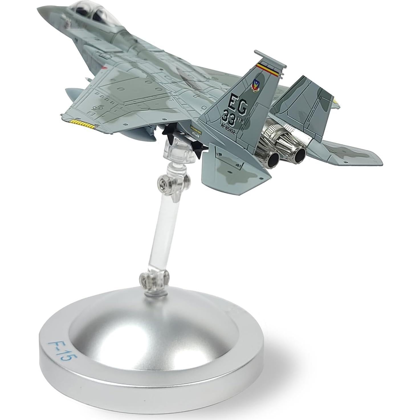 Modelo de avión F-15C Eagle NUOTIE 1/100 Metal con Soporte