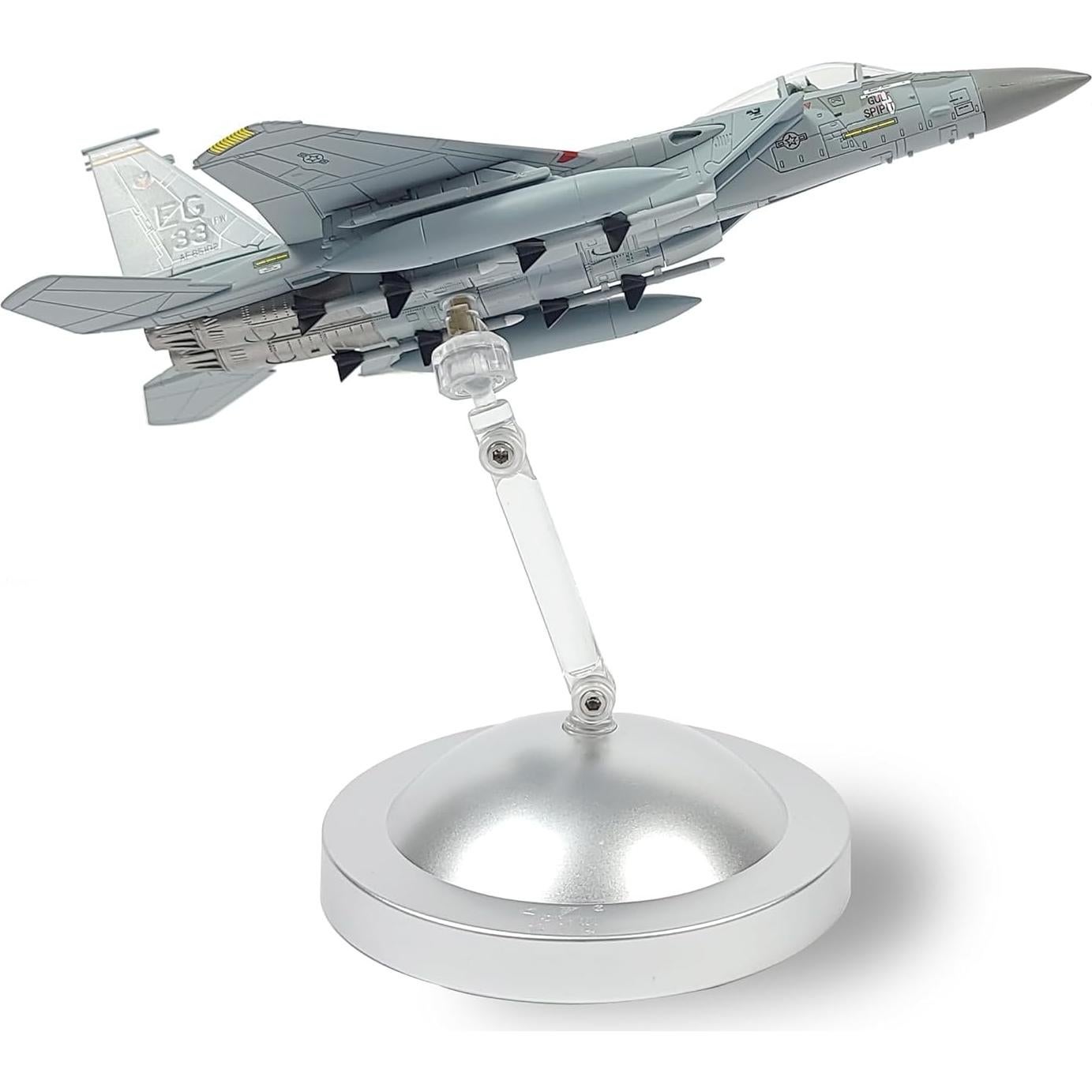 Modelo de avión F-15C Eagle NUOTIE 1/100 Metal con Soporte