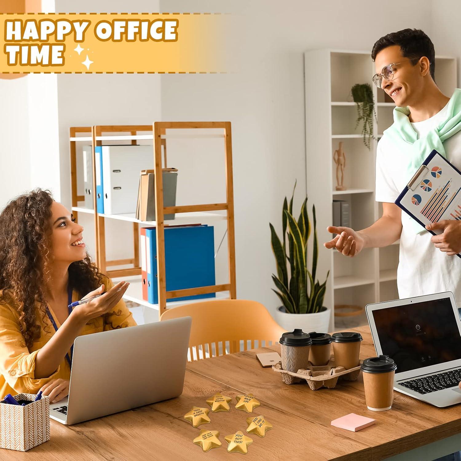 Pelotas de Estrés Deekin 36 Piezas Estrella Motivacionales 4 cm