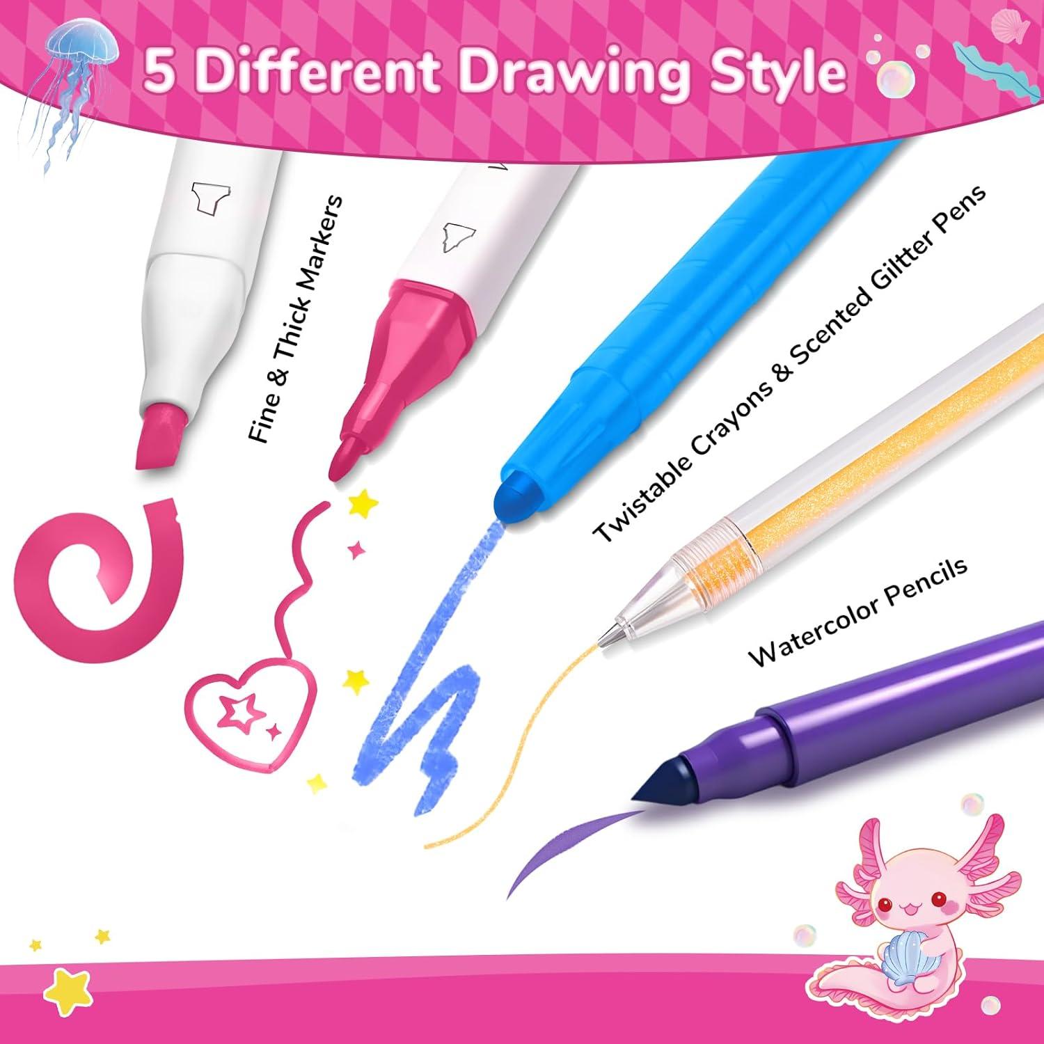 Juego de Marcadores Lavables 70PCS DreamyCandy Axolotl