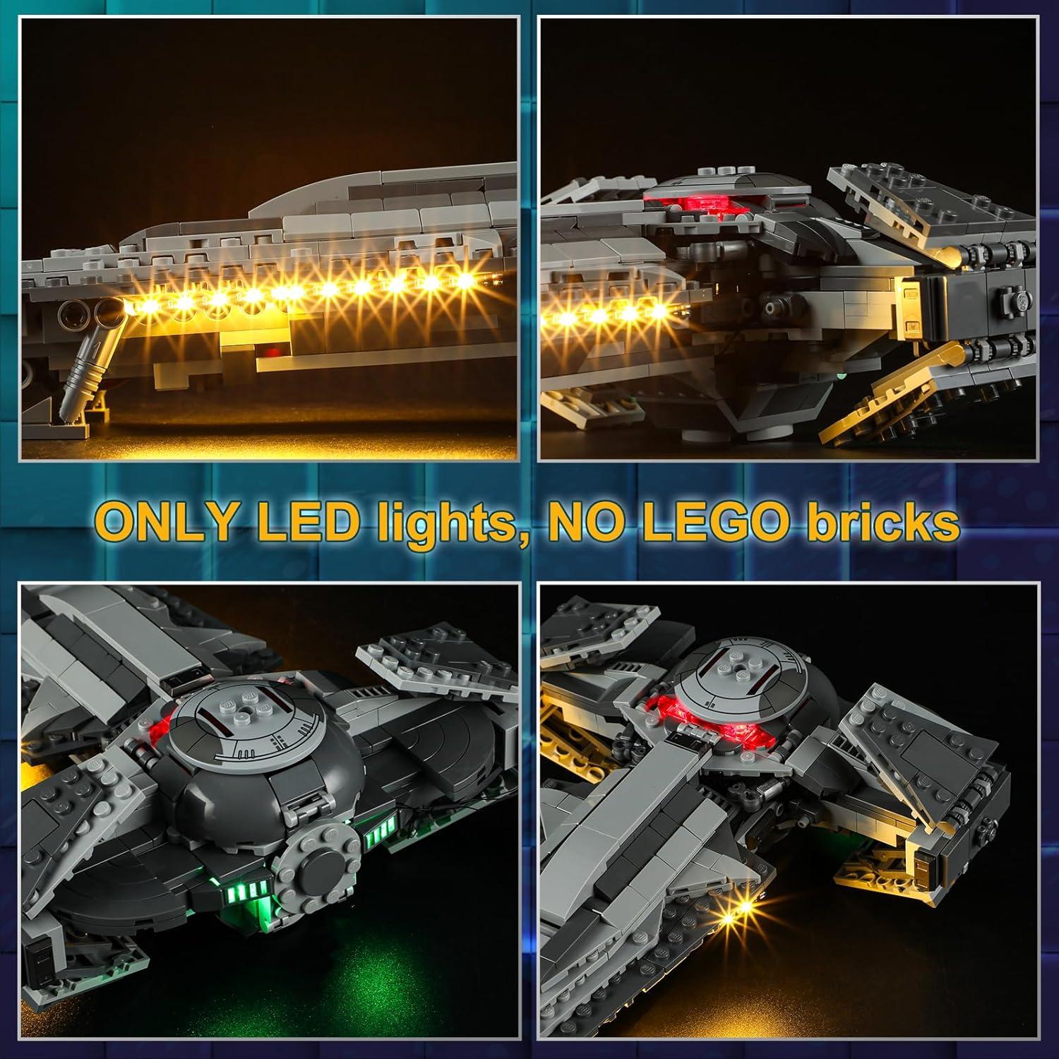 Kit de Luz LED Vaodest para Lego 75383 Infiltrador Sith