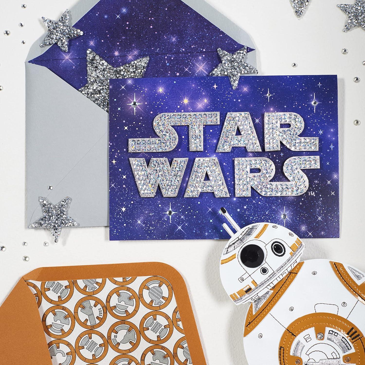 Tarjetas de Cumpleaños Papyrus Star Wars BB-8 Yoda - Paquete 3
