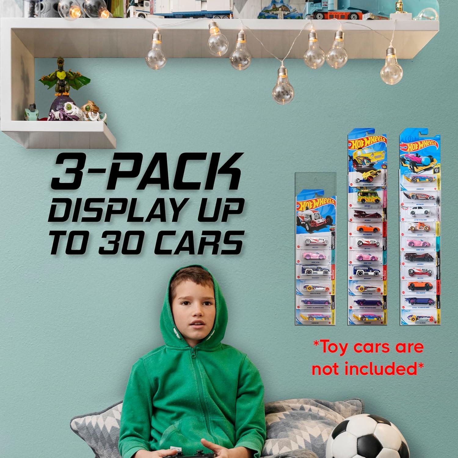 Estuche de exhibición acrílico Player One para 30 coches - Paquete de 3