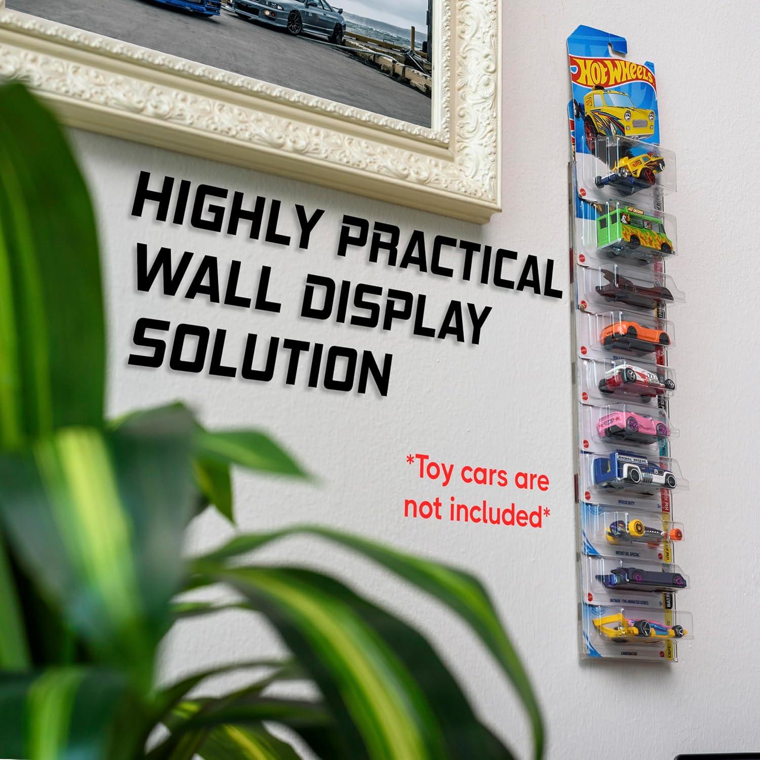 Estuche de exhibición acrílico Player One para 30 coches - Paquete de 3