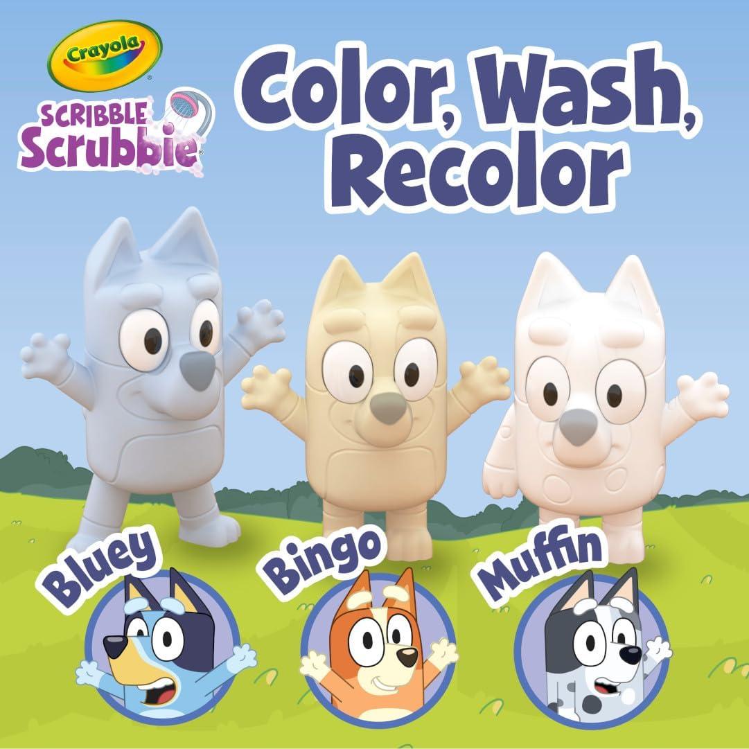 Juego de Manualidades Crayola Scribble Scrubbies Bluey 3 Piezas