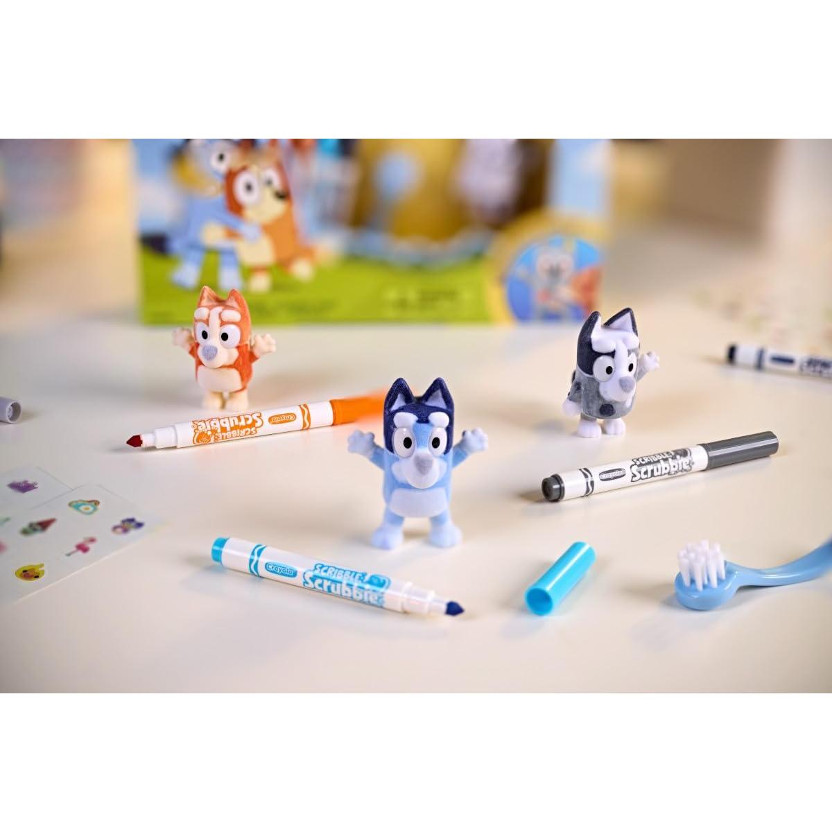 Juego de Manualidades Crayola Scribble Scrubbies Bluey 3 Piezas