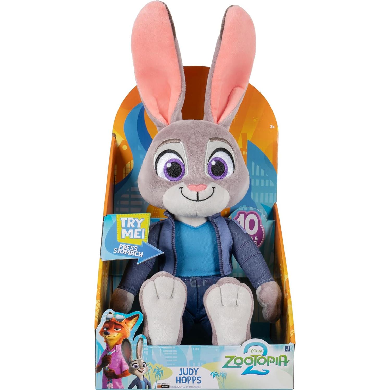 Peluche Judy Hopps Zootopia 2 35.3 cm con Sonidos - Jazwares