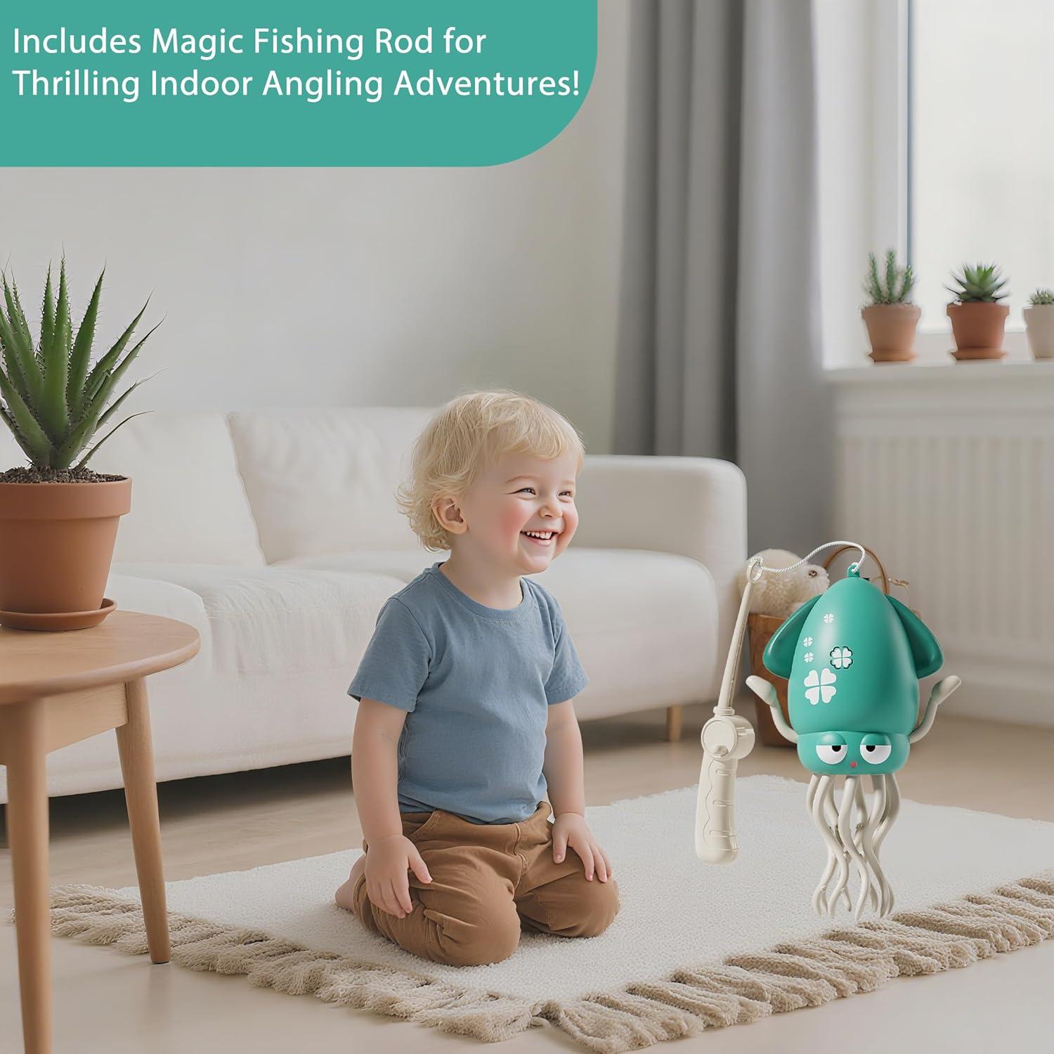 Juguete de Pulpo Eléctrico FE01 para Bebés 0-6 Meses