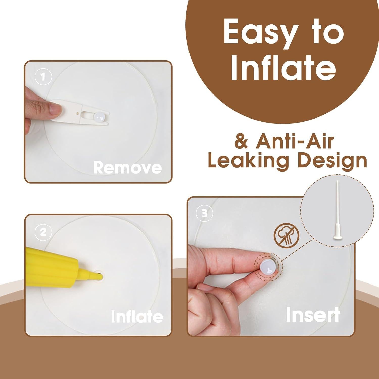 Caballo Saltarín Inflable HotMax Marrón para Niños 18 Meses