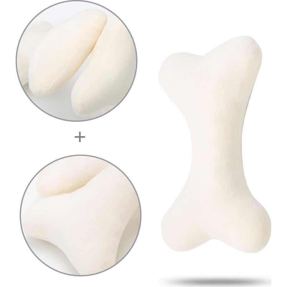 JOYELF Juguete Squeaky para Perros - Paquete de 3 Huesos