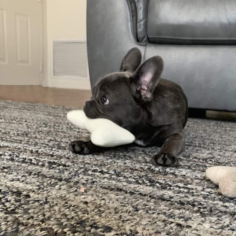 JOYELF Juguete Squeaky para Perros - Paquete de 3 Huesos