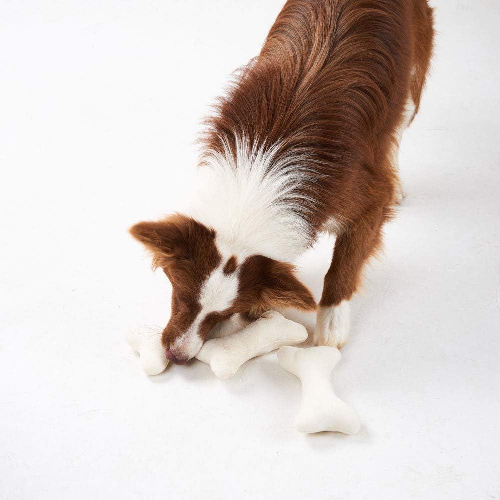 JOYELF Juguete Squeaky para Perros - Paquete de 3 Huesos