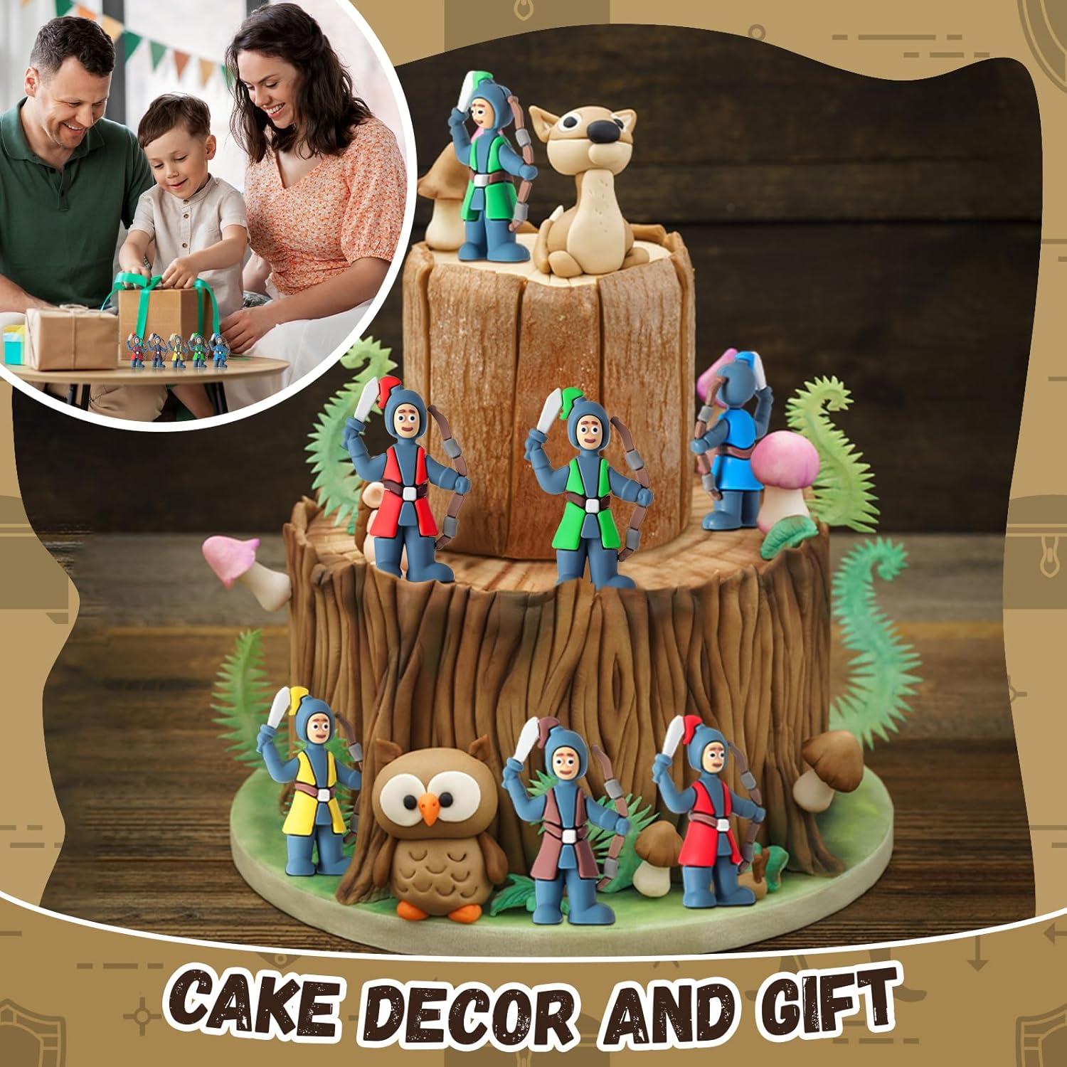 25 Mini Figuras de Caballeros Medievales PVC Viozakanry