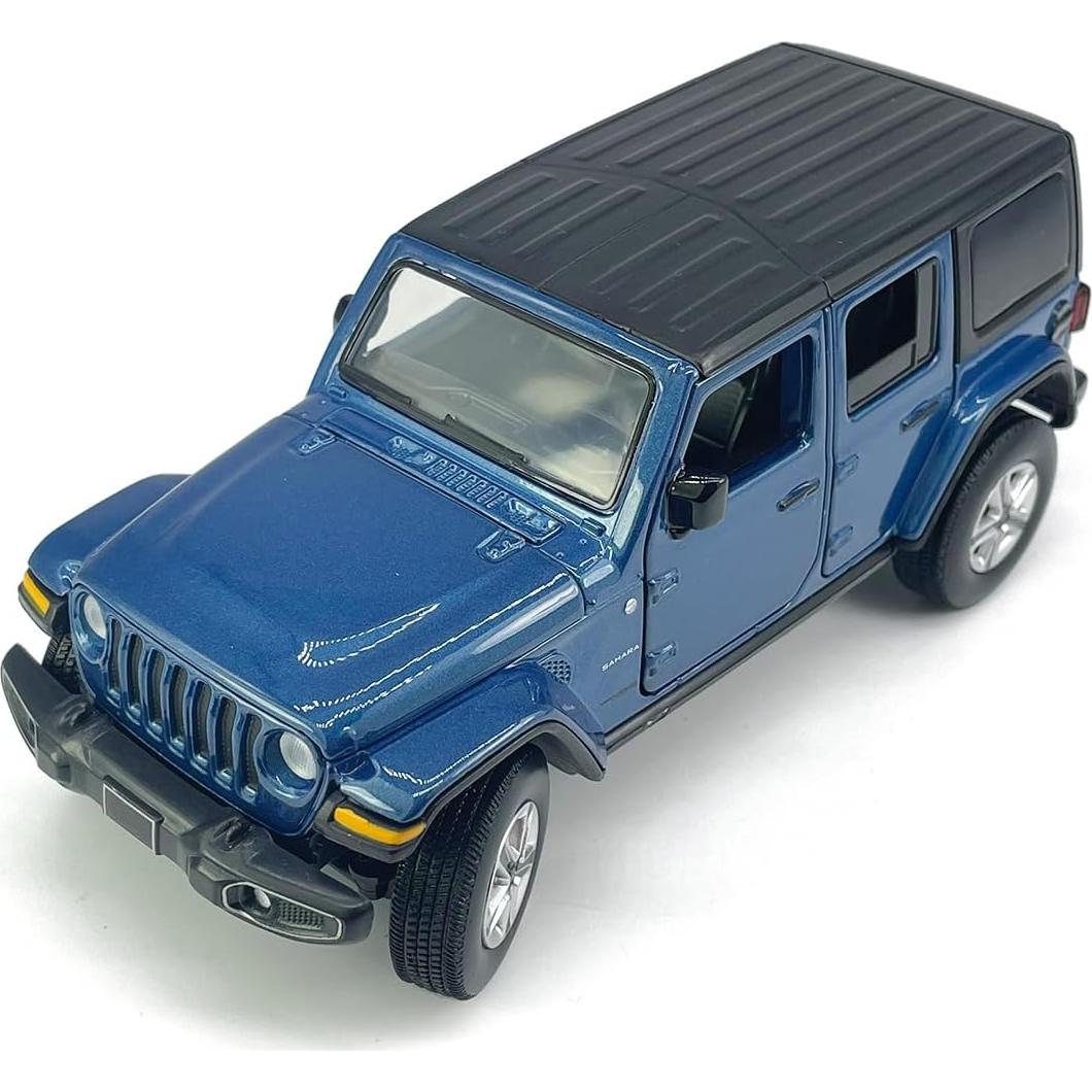 Coche de Juguete Diecast SUV VIIGER Wrangler Sahara 1/32 Azul