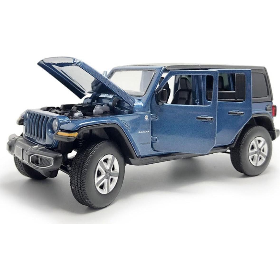 Coche de Juguete Diecast SUV VIIGER Wrangler Sahara 1/32 Azul