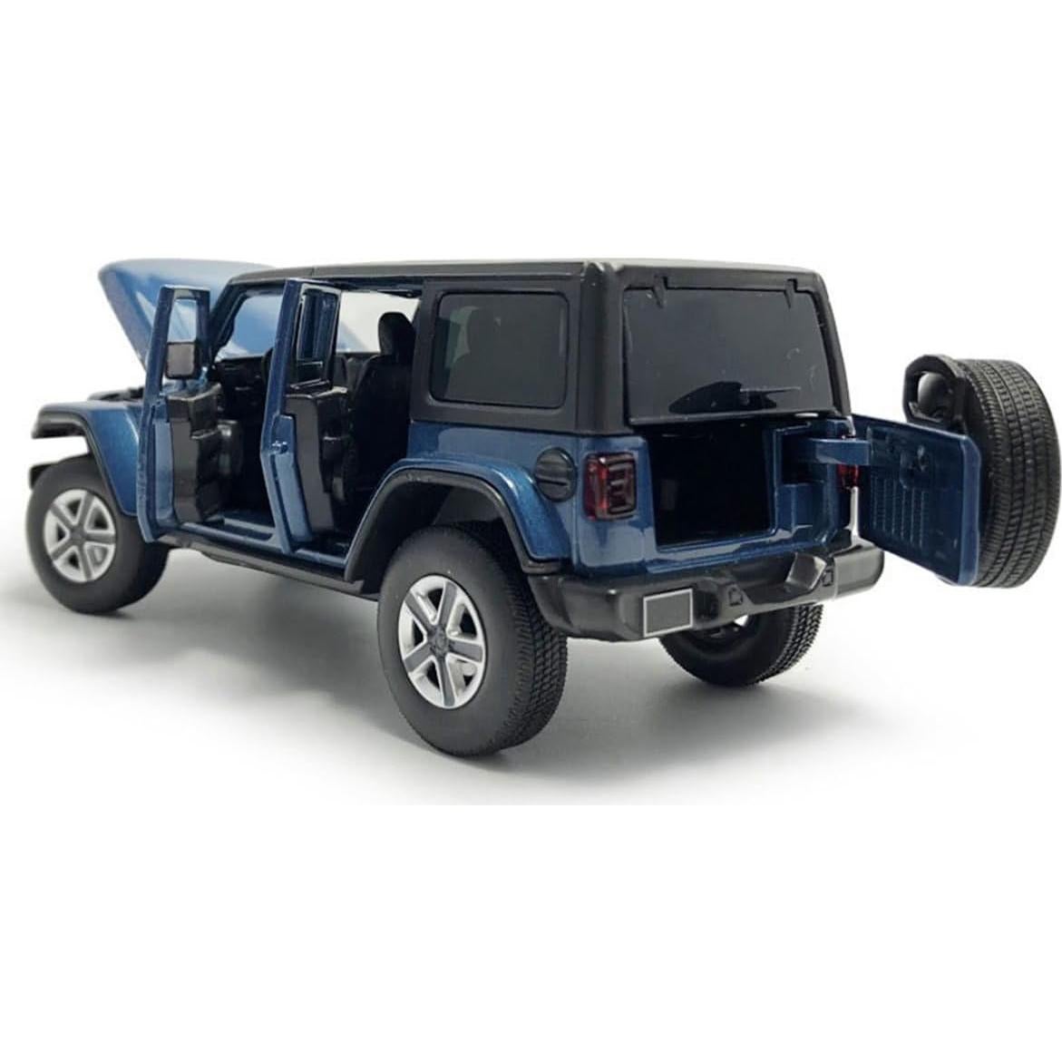 Coche de Juguete Diecast SUV VIIGER Wrangler Sahara 1/32 Azul