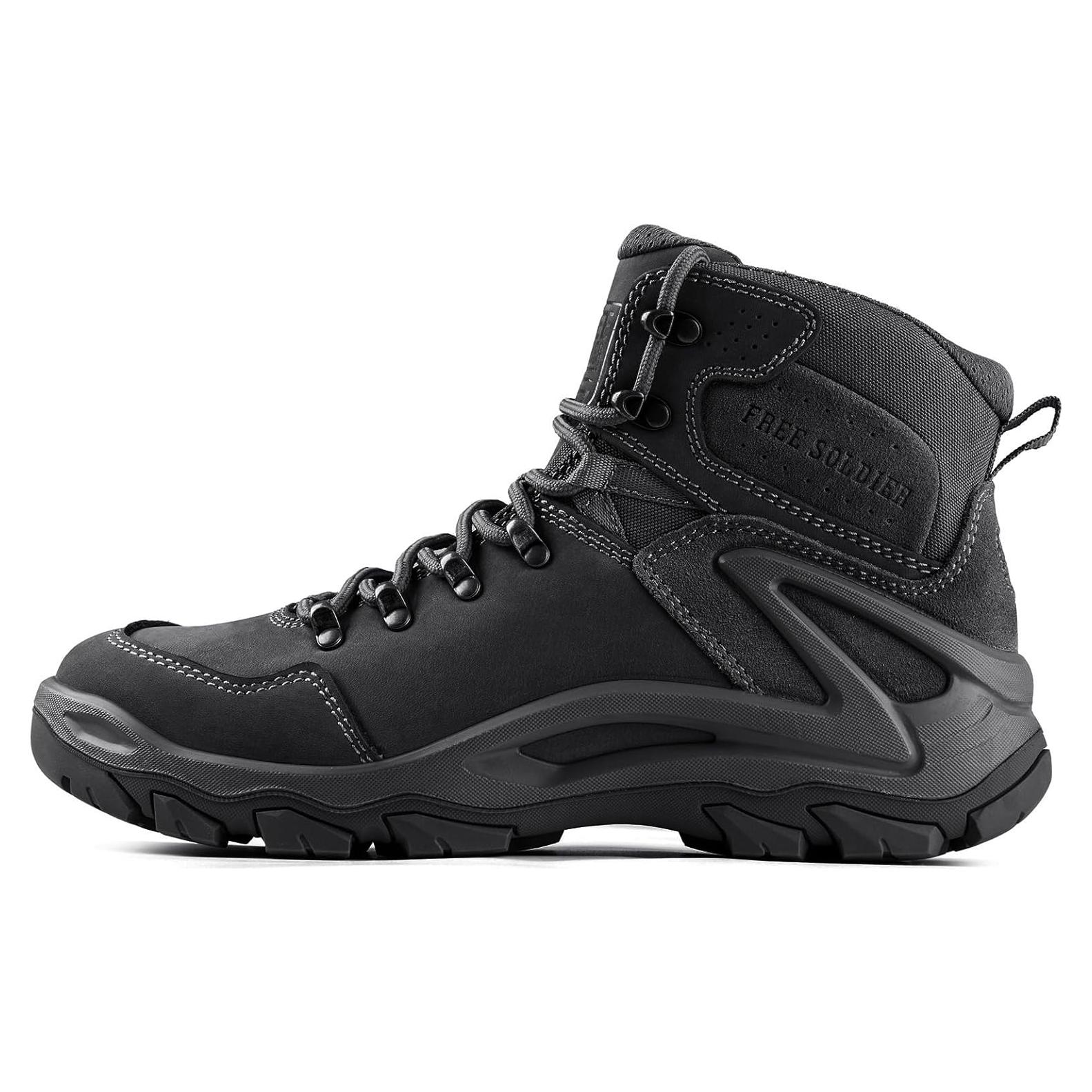Botas Tácticas Impermeables Free Soldier para Hombre 12 Negro