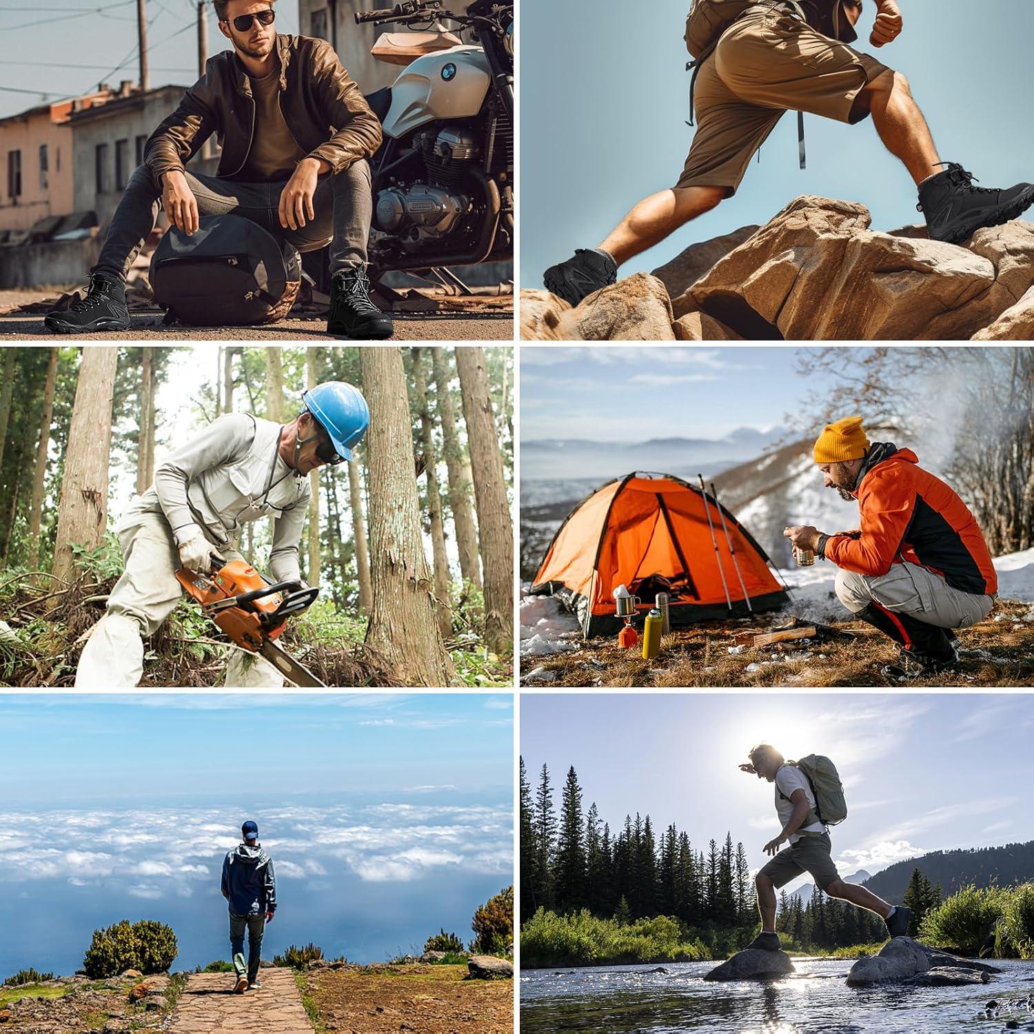 Botas Tácticas Impermeables Free Soldier para Hombre 12 Negro