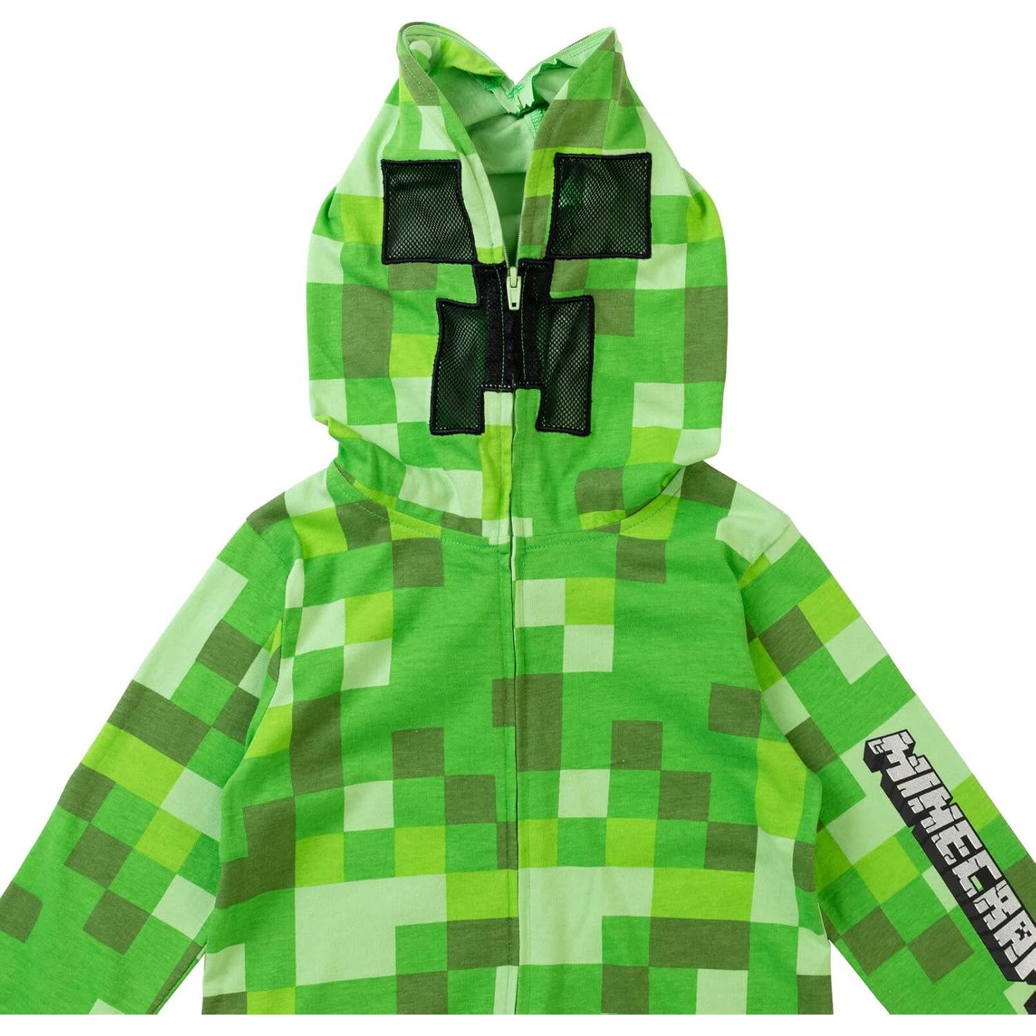 Overol de Disfraz Minecraft Creeper para Niños - Verde