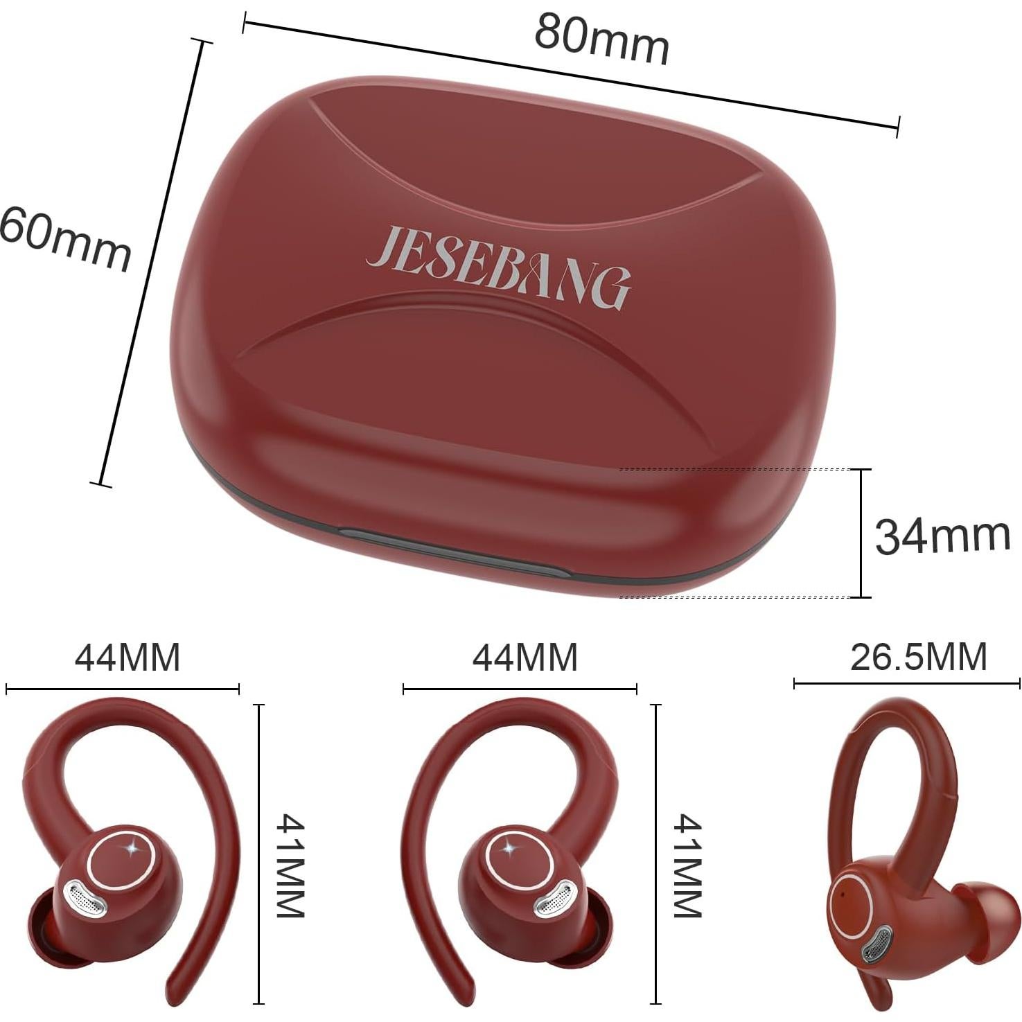 Auriculares Inalámbricos Jesebang YT18 Bluetooth 5.4, 40H, IP7